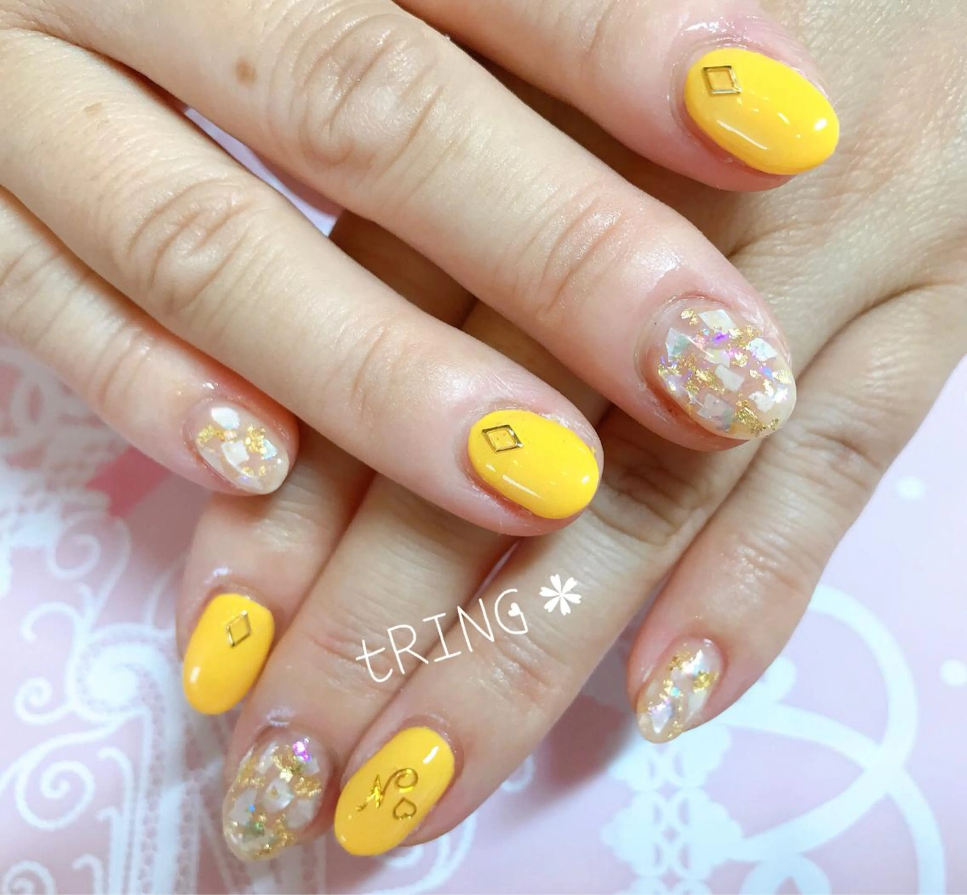 ネイル ハンドネイル tRING＊ しいの木台のネイルデザイン