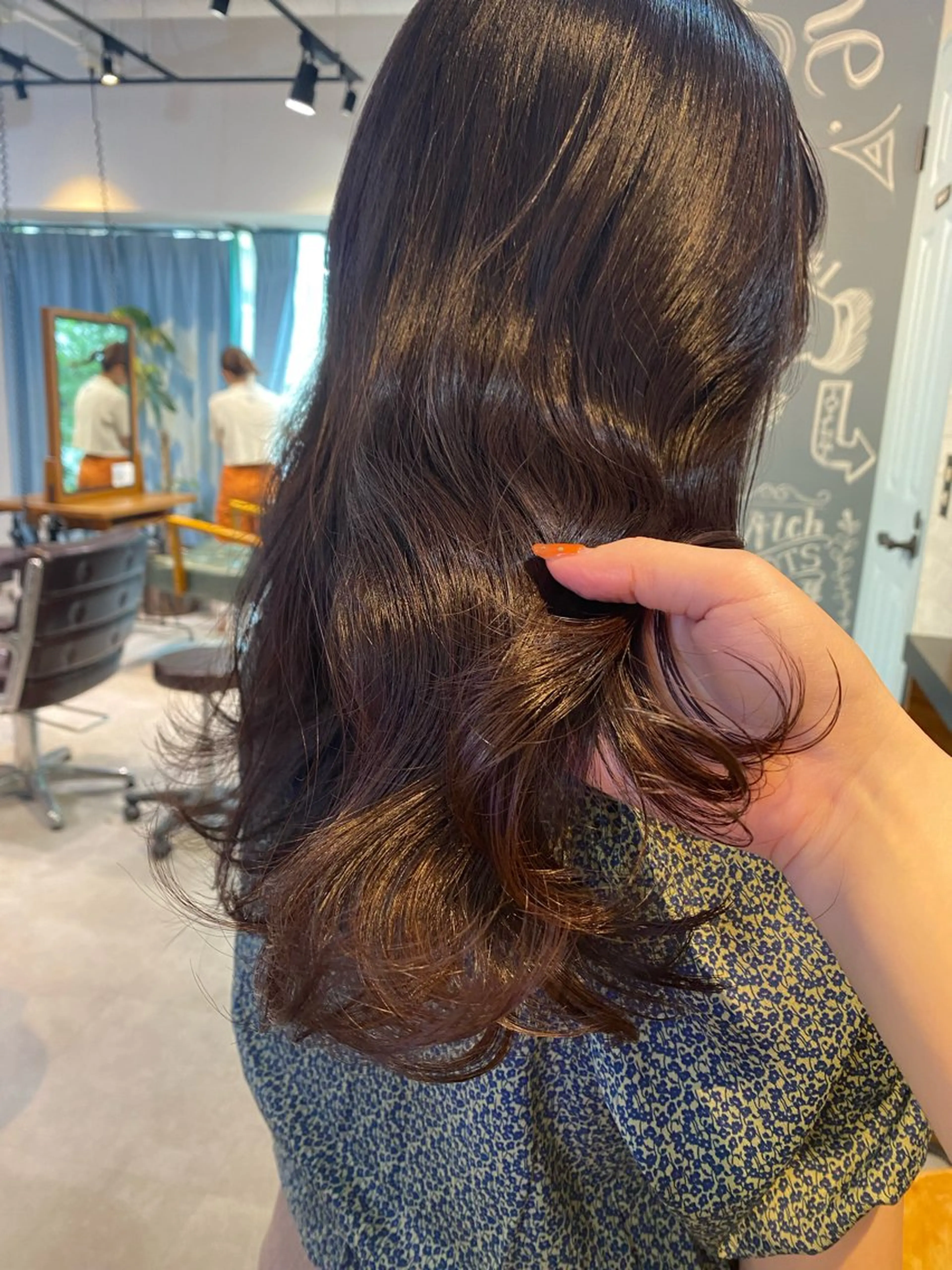 セミロング GO TODAY SHAiRE SALON 原宿Stella店所属・𓍯柔らかhair 𓍯 yukinoのヘアスタイル