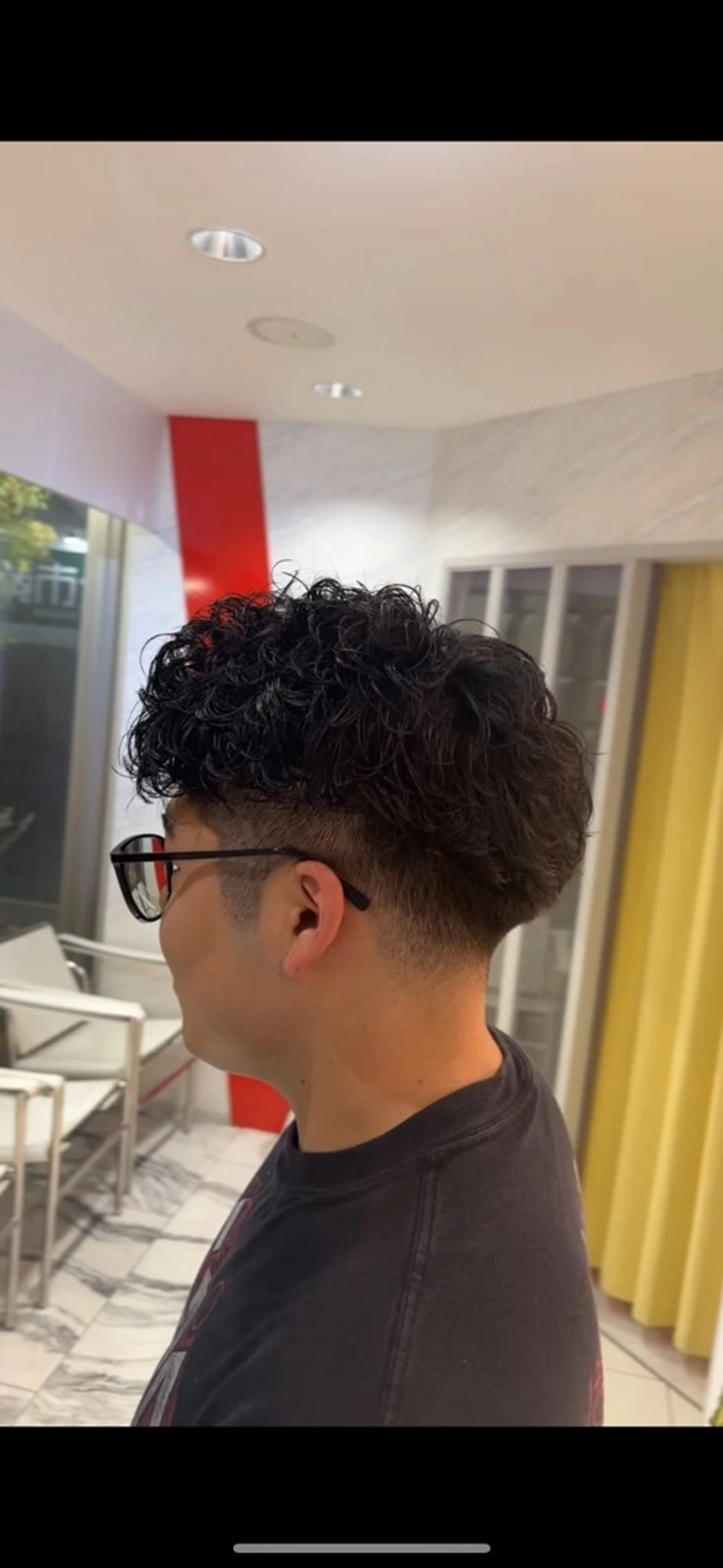 ショート パーマ メンズ EARTH/A高松レインボーロード店所属・米谷 理玖のヘアスタイル