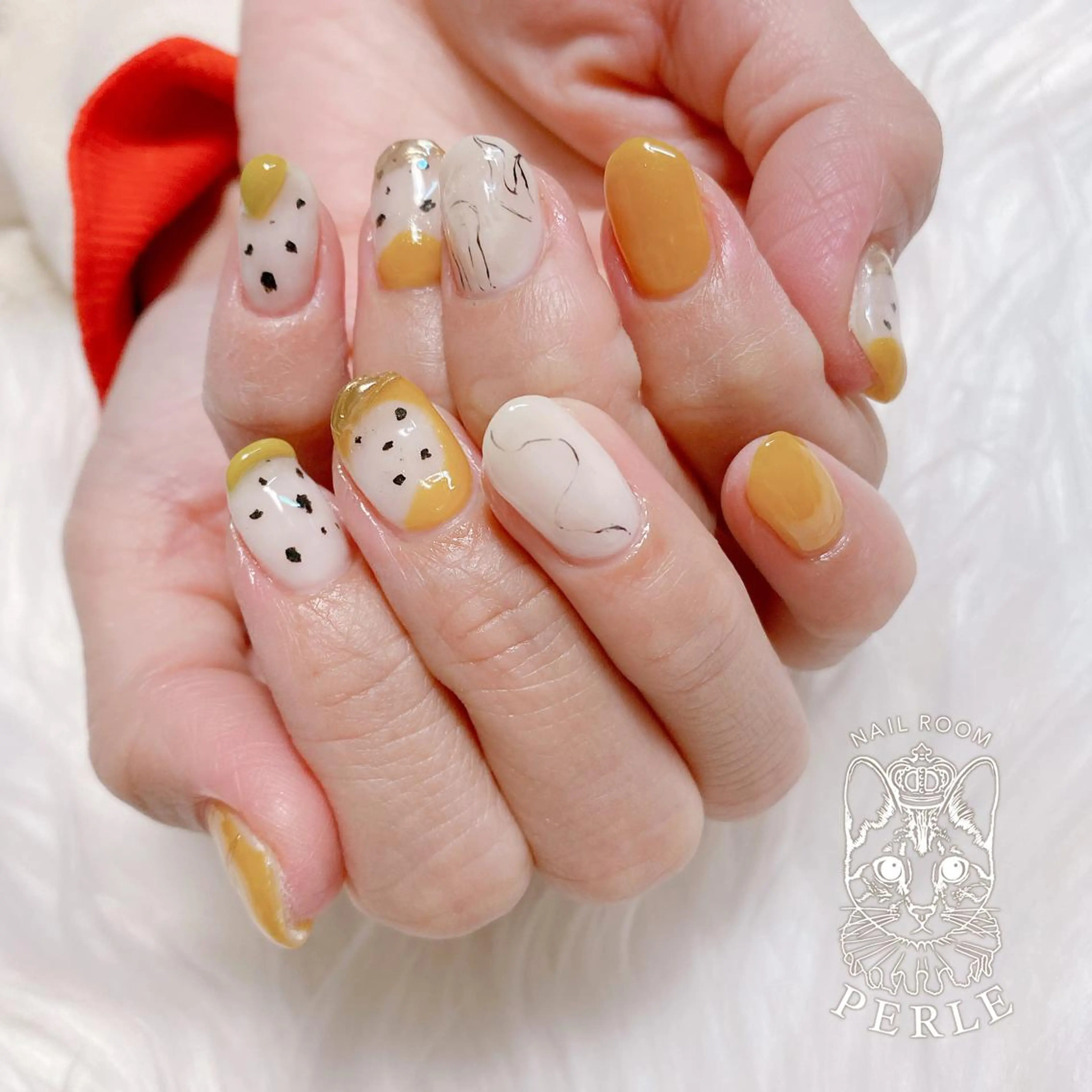 ネイル ハンドネイル nail room Perleのネイルデザイン