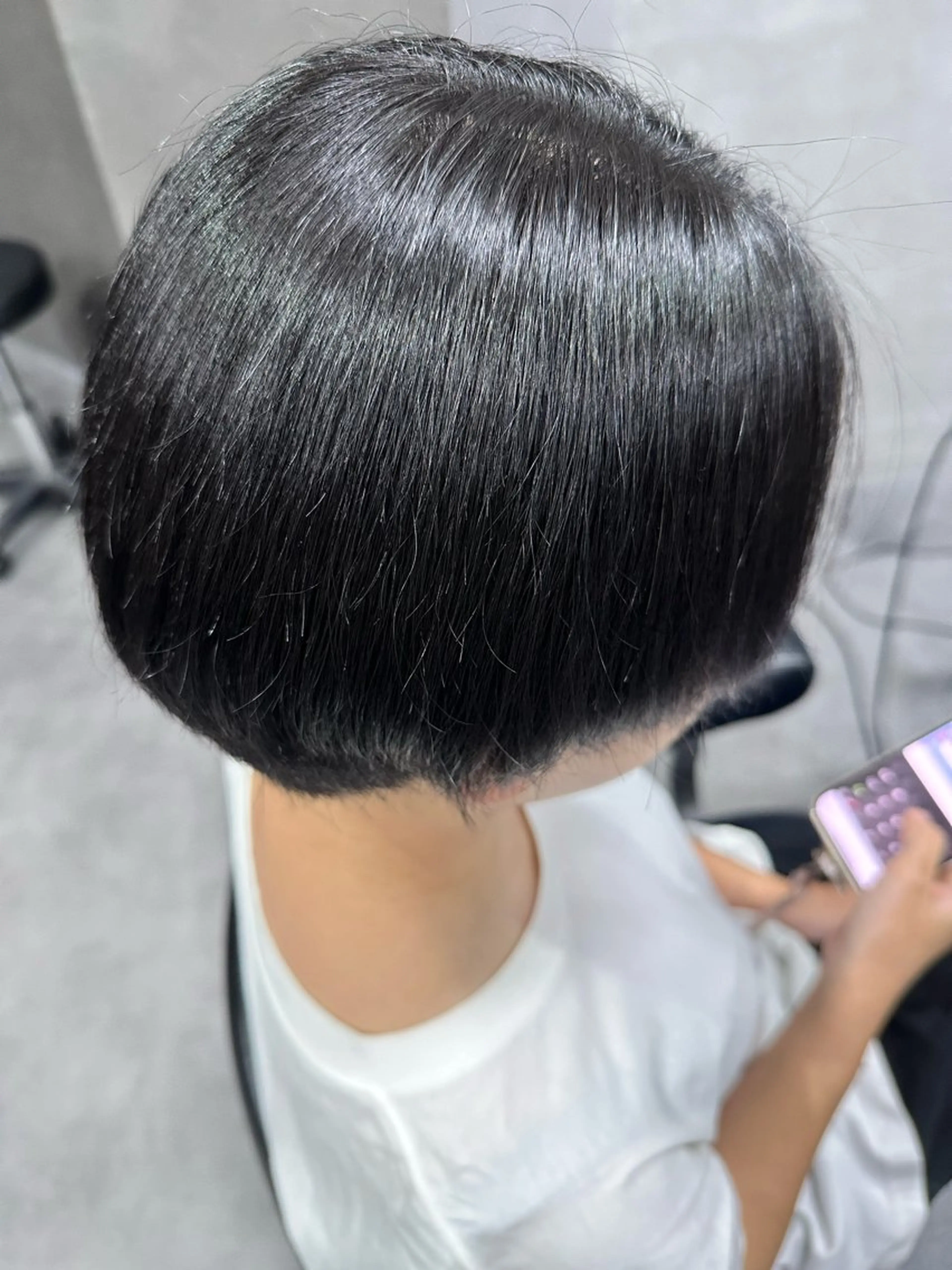 ショート パーマ オルソーヘアー所属・mako /カラーモデル募集中のヘアスタイル