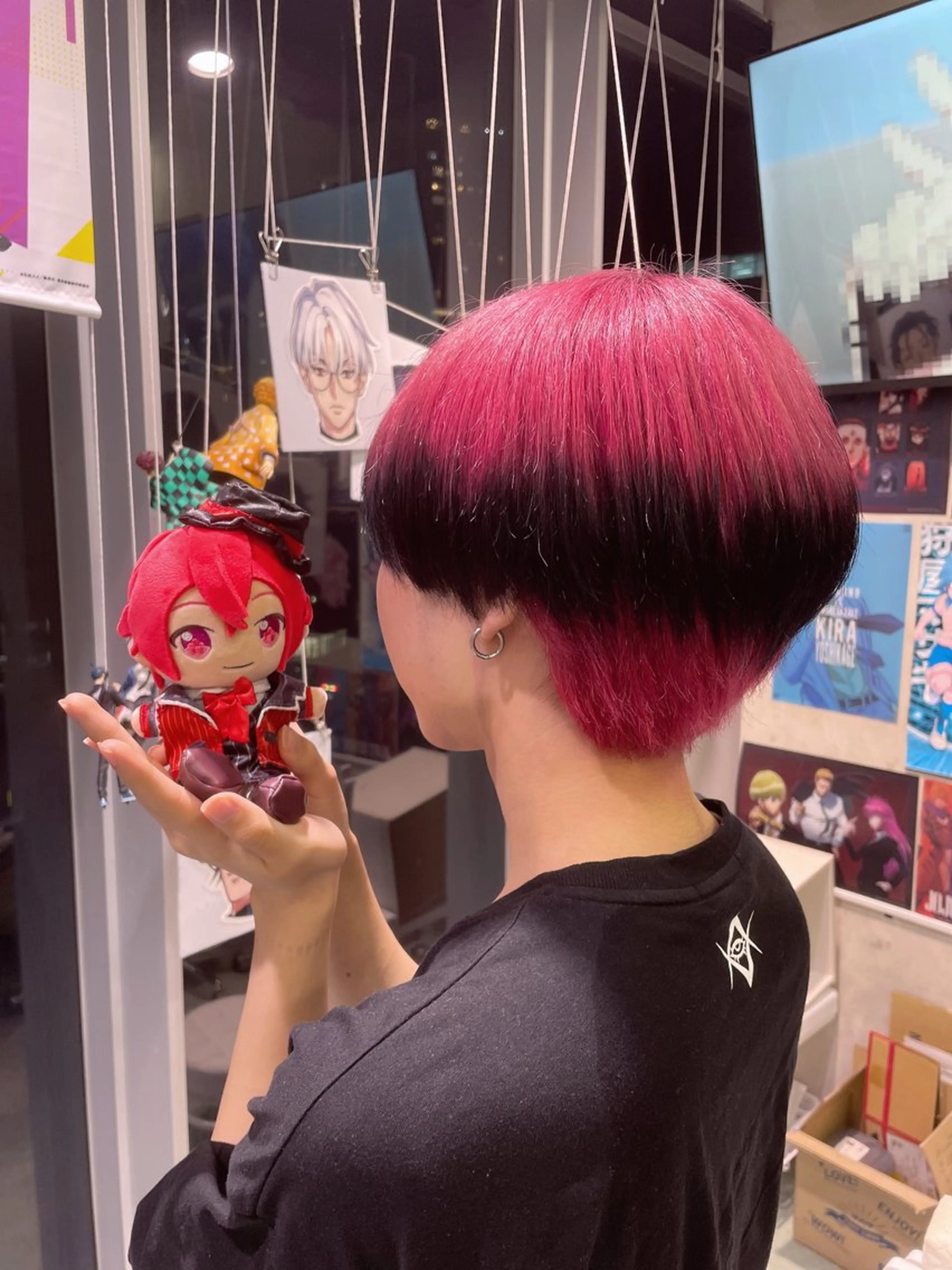 ショート 💖推しカラー💖 オタク美容師✂ゆづきのヘアスタイル