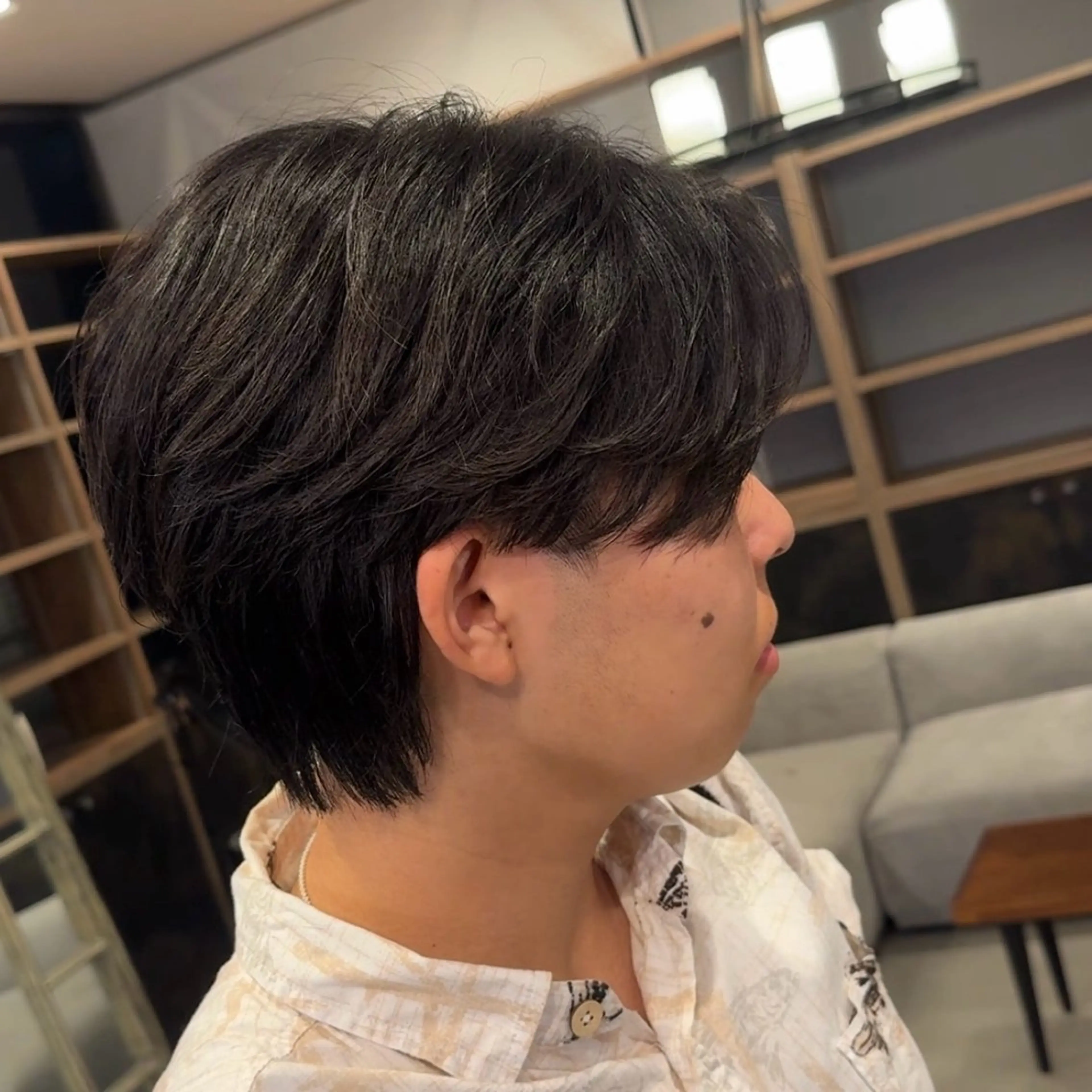 メンズ センターパート メンズパーマ カット パーマ ABEY LEVRAI所属・Miyabi.💋 ABEYLEVRAIのヘアスタイル