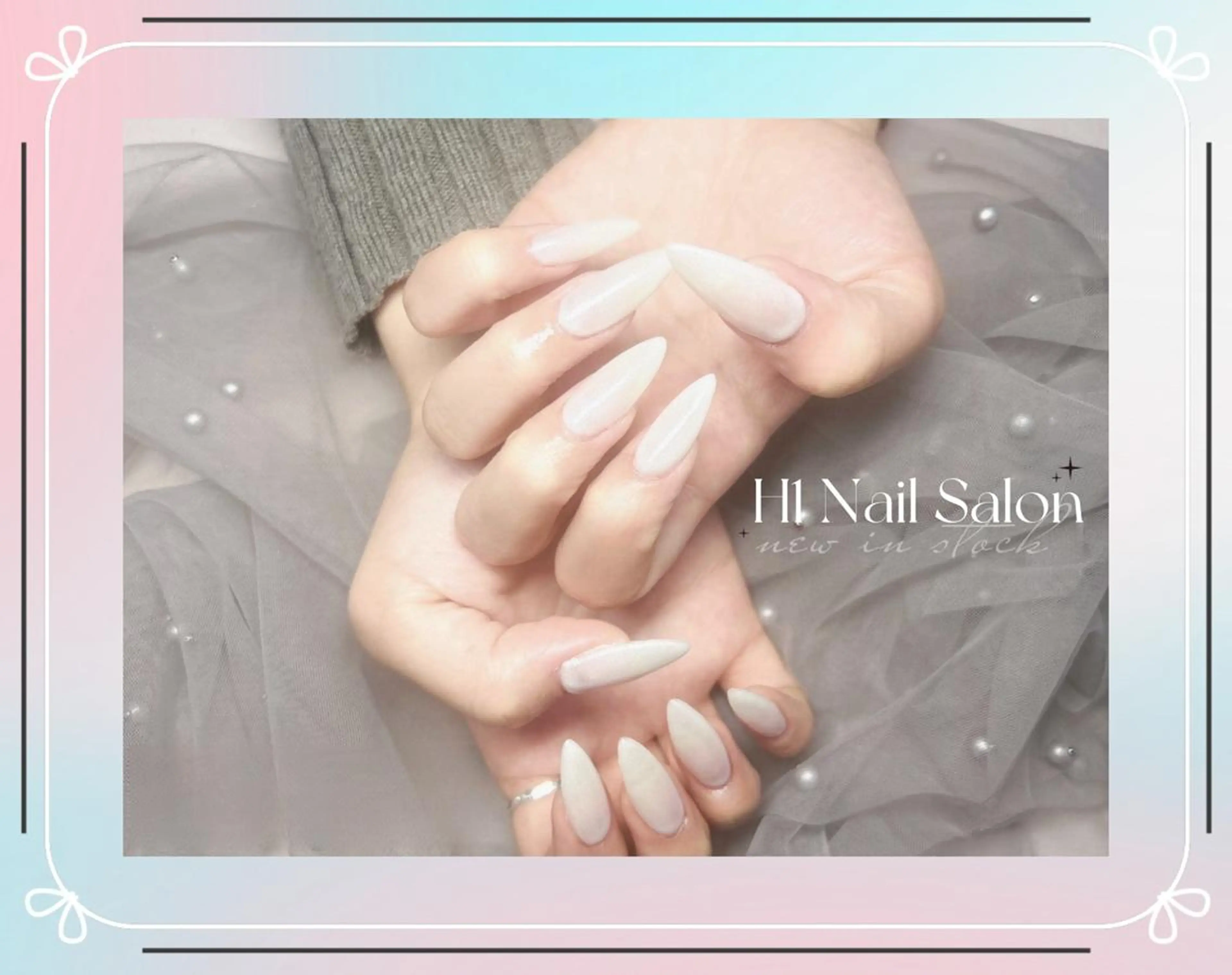 【初回ソフトジェルオフ無料】 ★HAND チップ長さ出し+ワンカラー/ラメぐラ/マグネット/ミラー/の写真