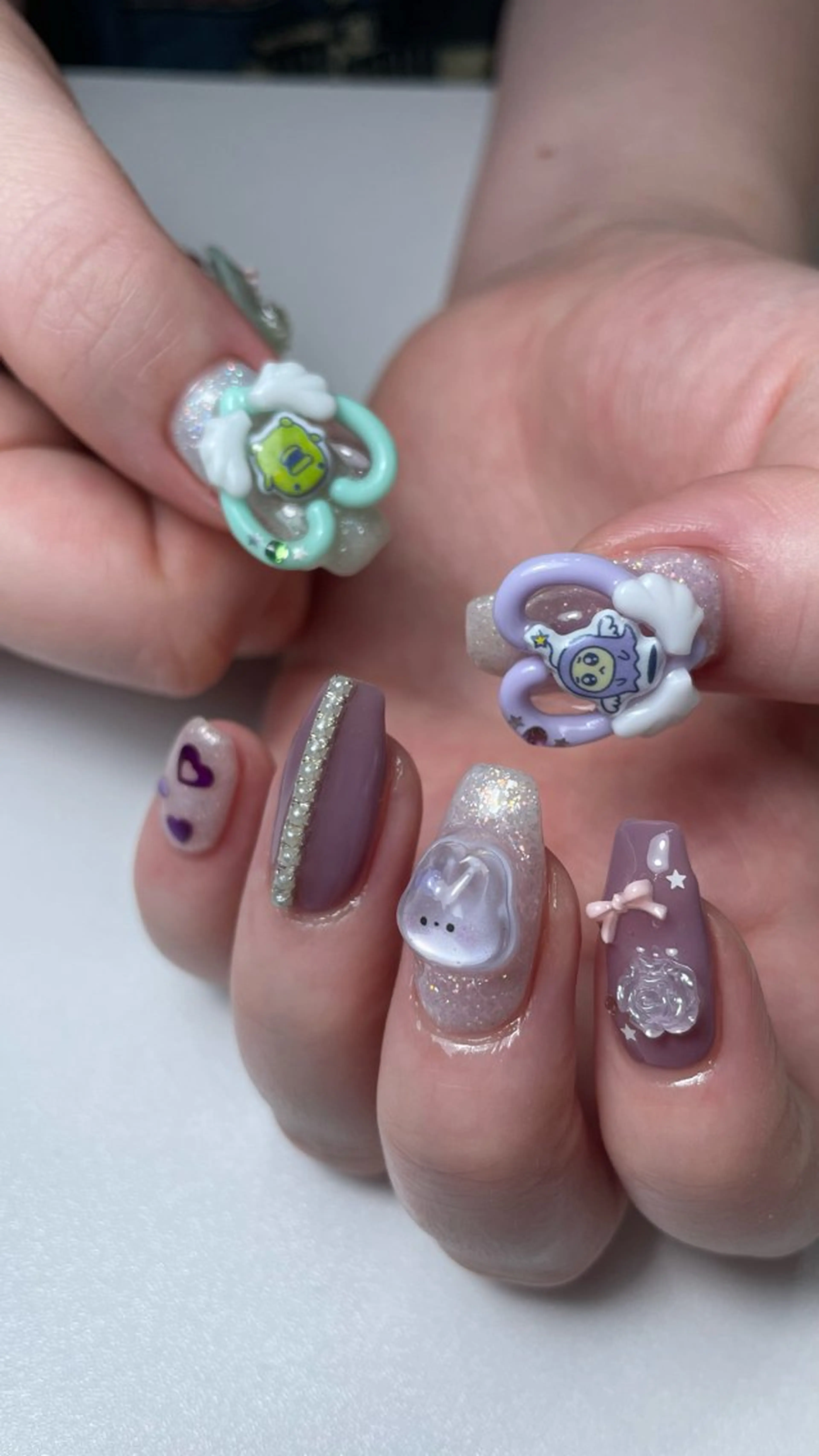 ネイル ブルー チークネイル フラッシュネイル フットネイル ジェルネイル ハンドネイル Sugar. ひかり໒꒱˚.*のネイルデザイン