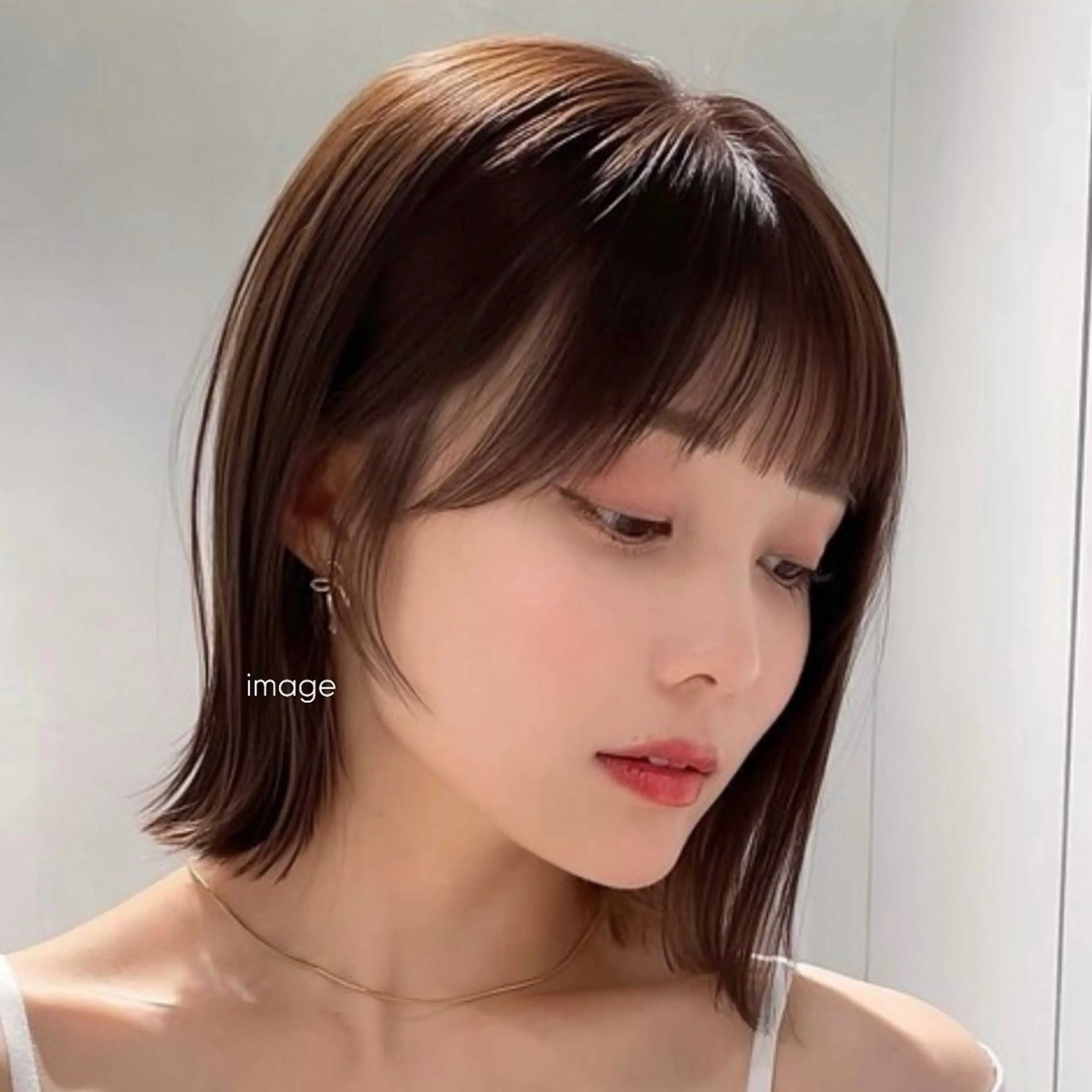 ミディアム ボブ 似合わせカット トリートメント ボブ/レイヤー /sora🌙✨️のヘアスタイル