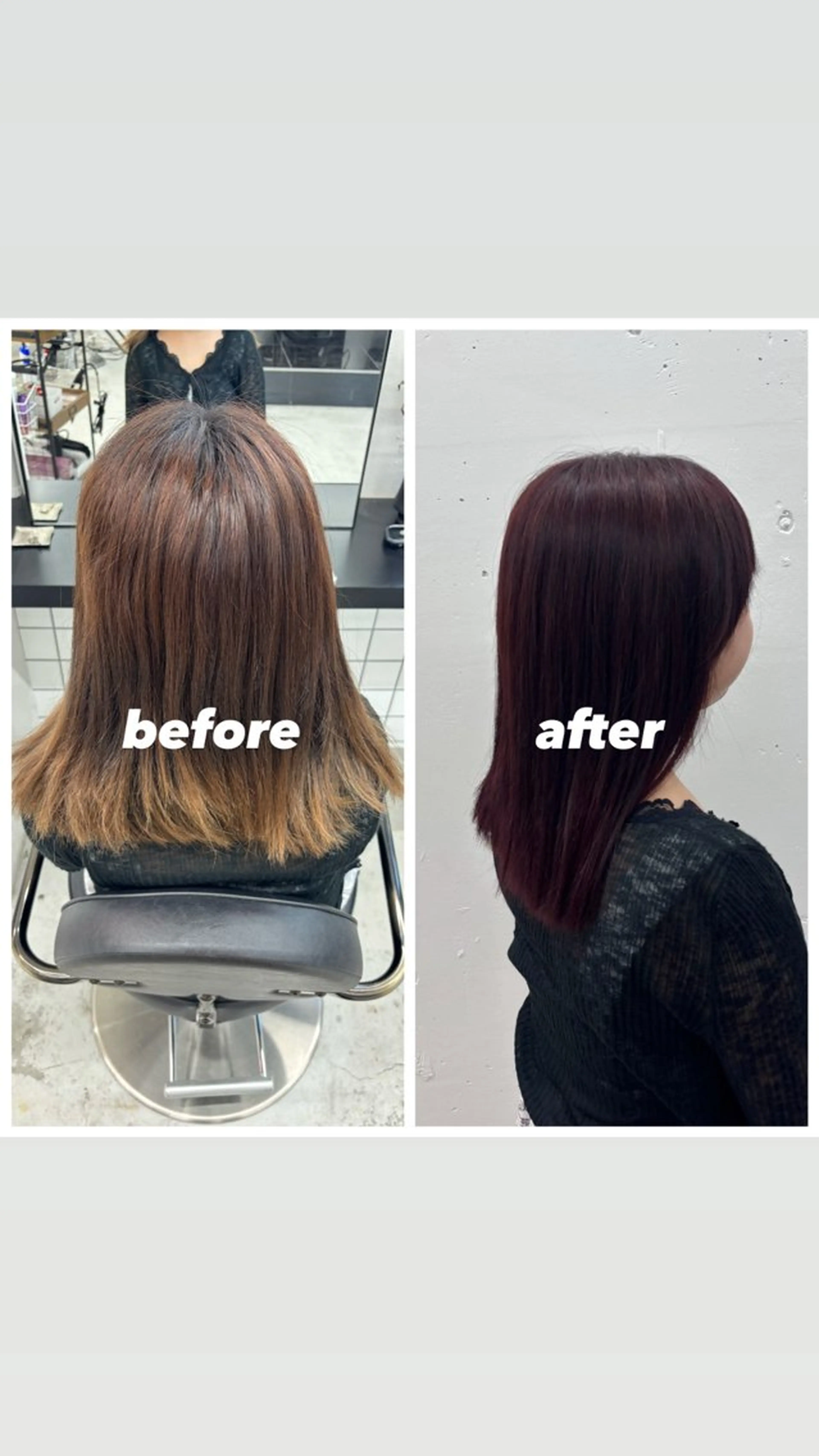 ミディアム カラー レッドカラー ヘアカラー トリートメント ヘッドスパ 🌼あいり🌼 JILLSTUDIOのヘアスタイル