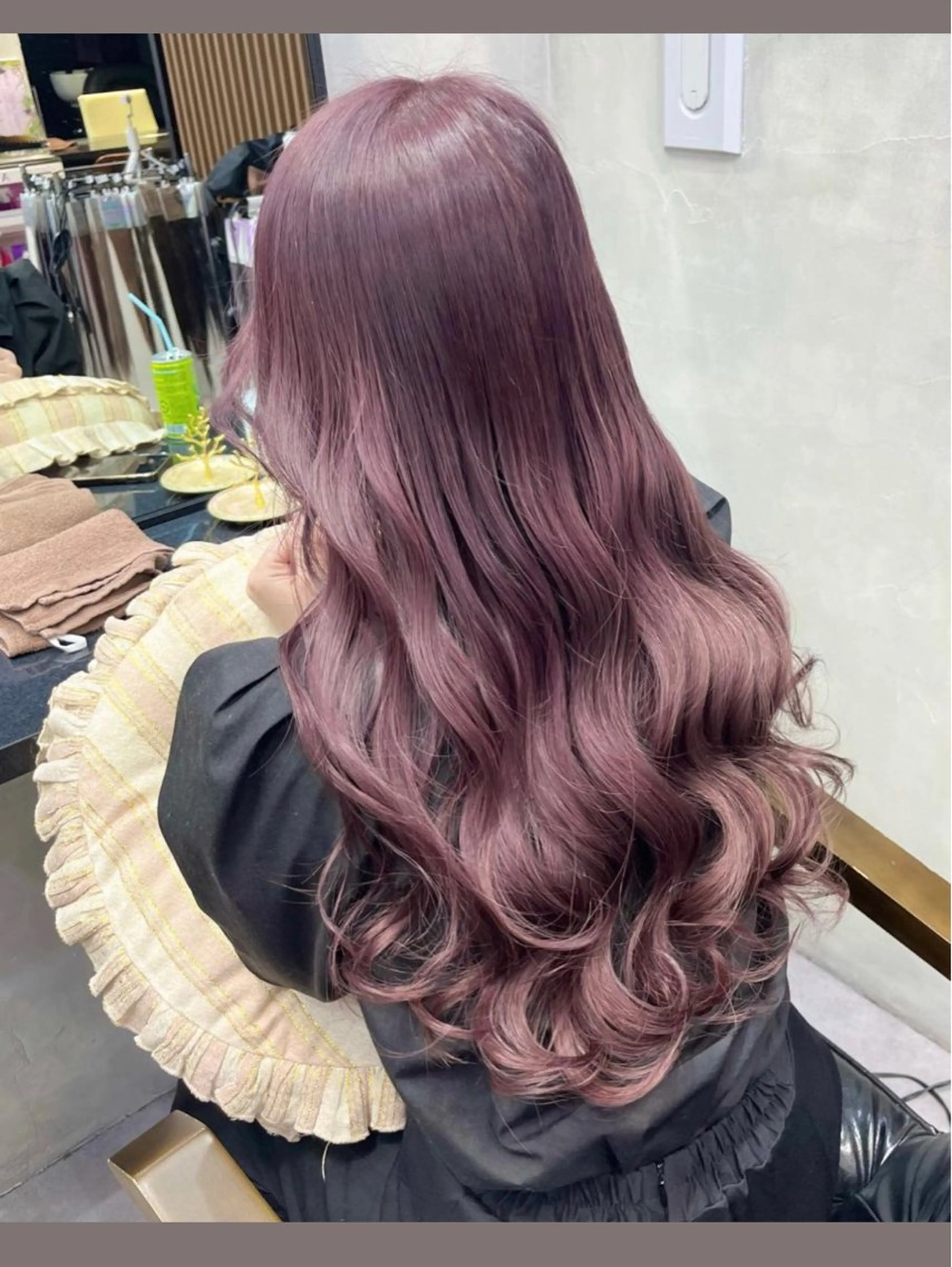セミロング エクステ 濱川響太レディース カットモデルのヘアスタイル