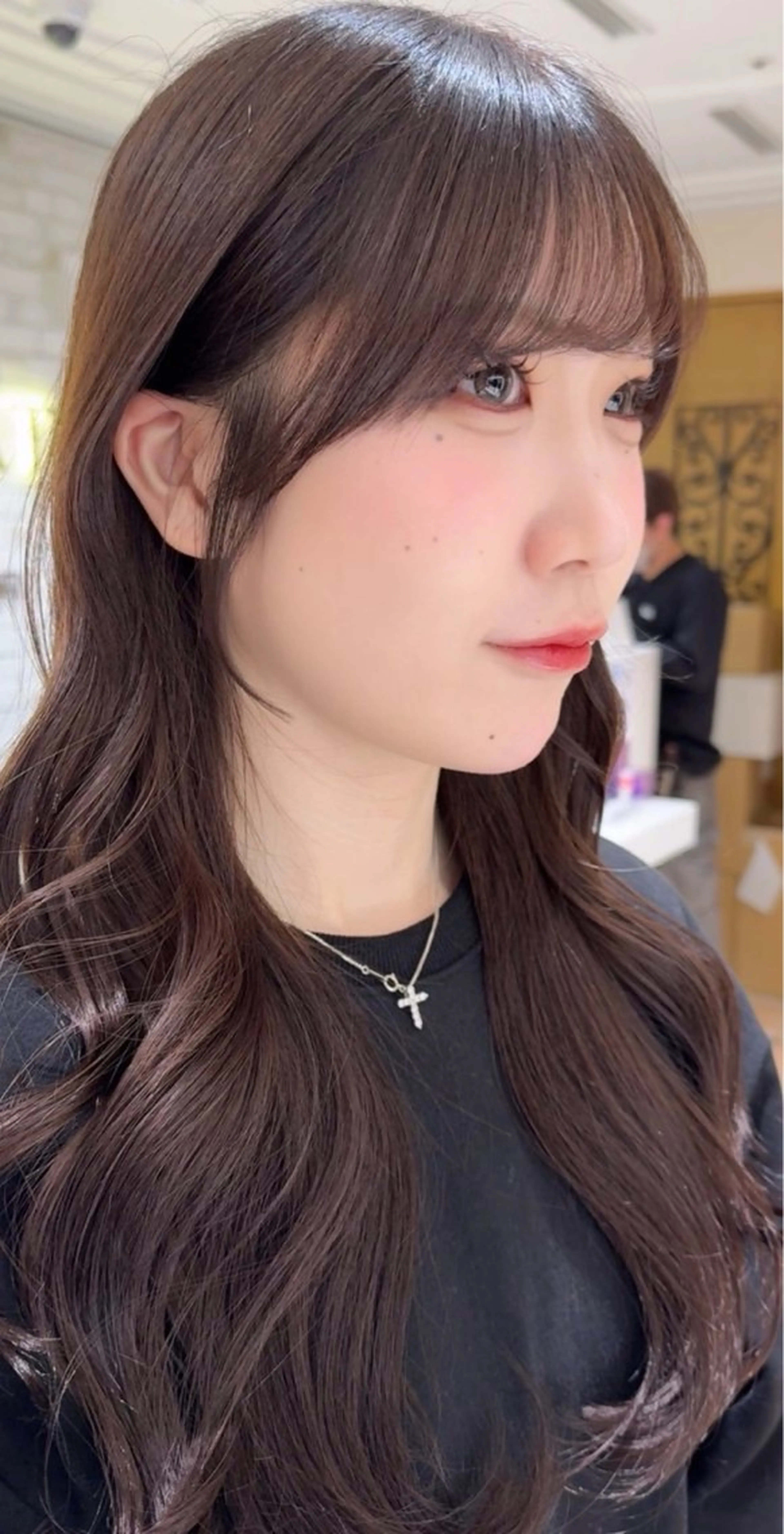 ロング カラー レイヤー/艶カラー 韓国/石戸谷海斗のヘアスタイル