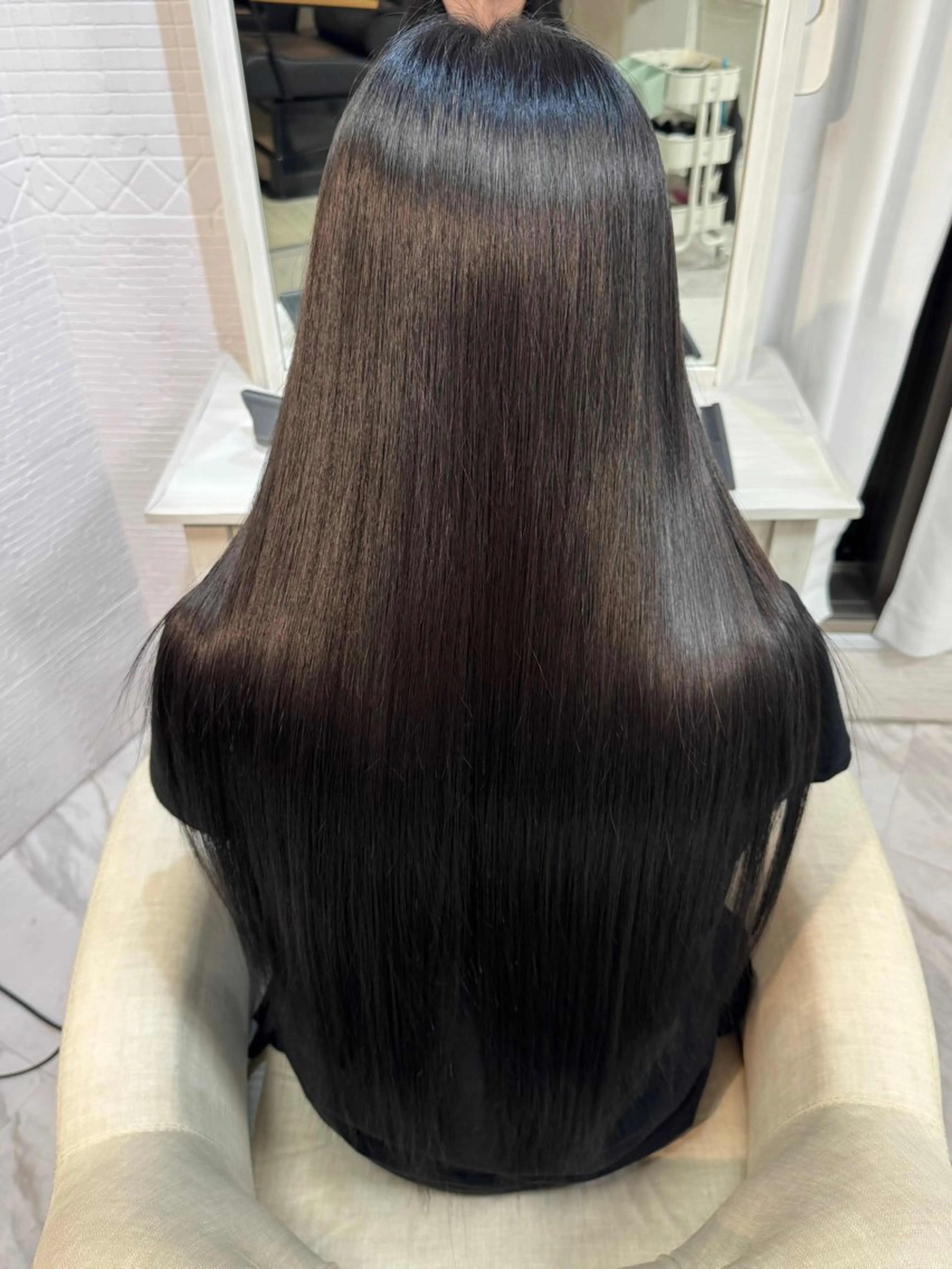 ロング 縮毛矯正 コダマ サキのヘアスタイル