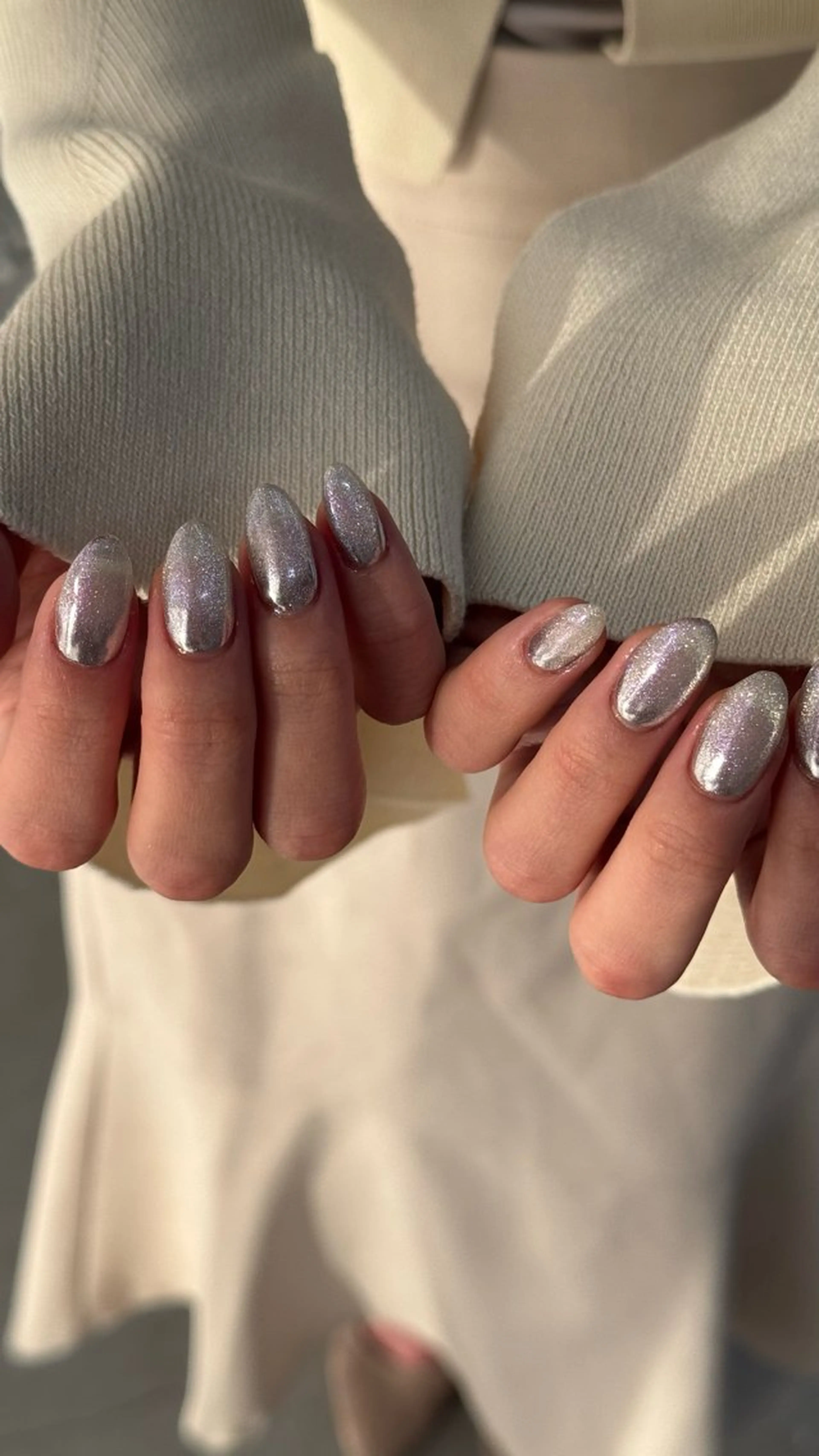 ネイル マグネットネイル ミラーネイル ハンドネイル Momoka ネイリスト福岡/薬院のネイルデザイン