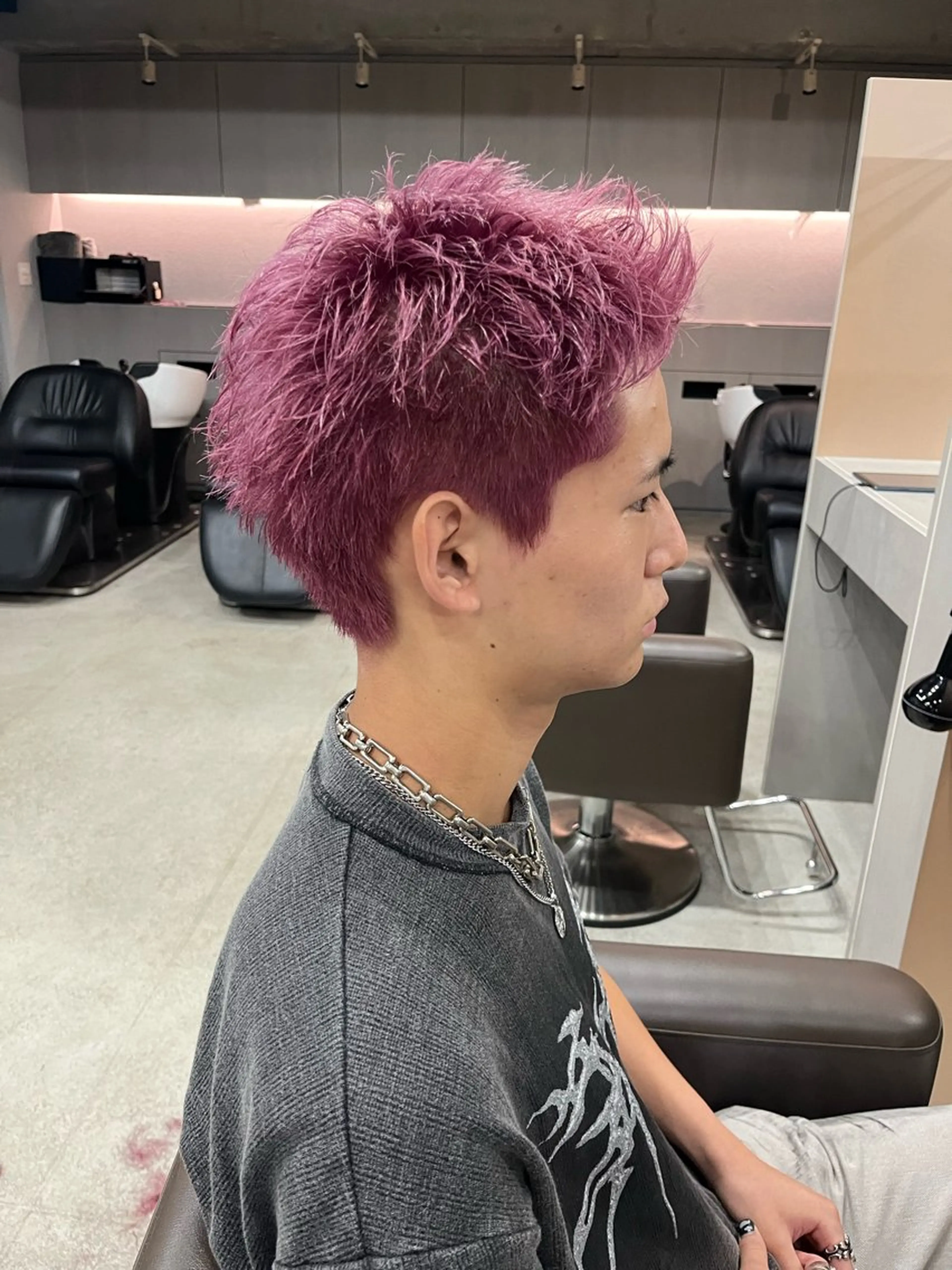 カラー 縮毛矯正/スパイラル パーマ/表参道のヘアスタイル