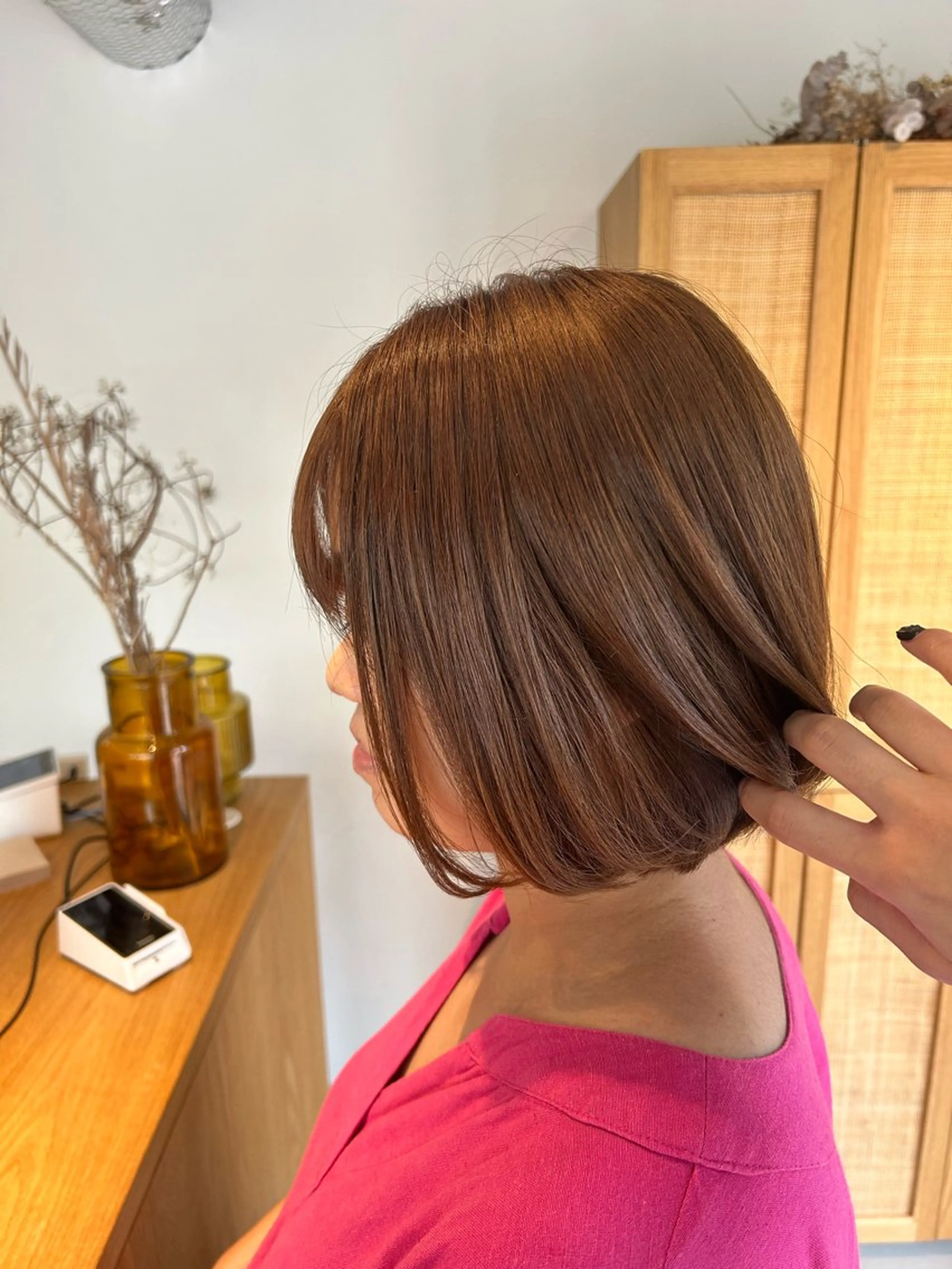 ショート カラー pele 梅田　annex所属・PELEハイトーン shinobuのヘアスタイル