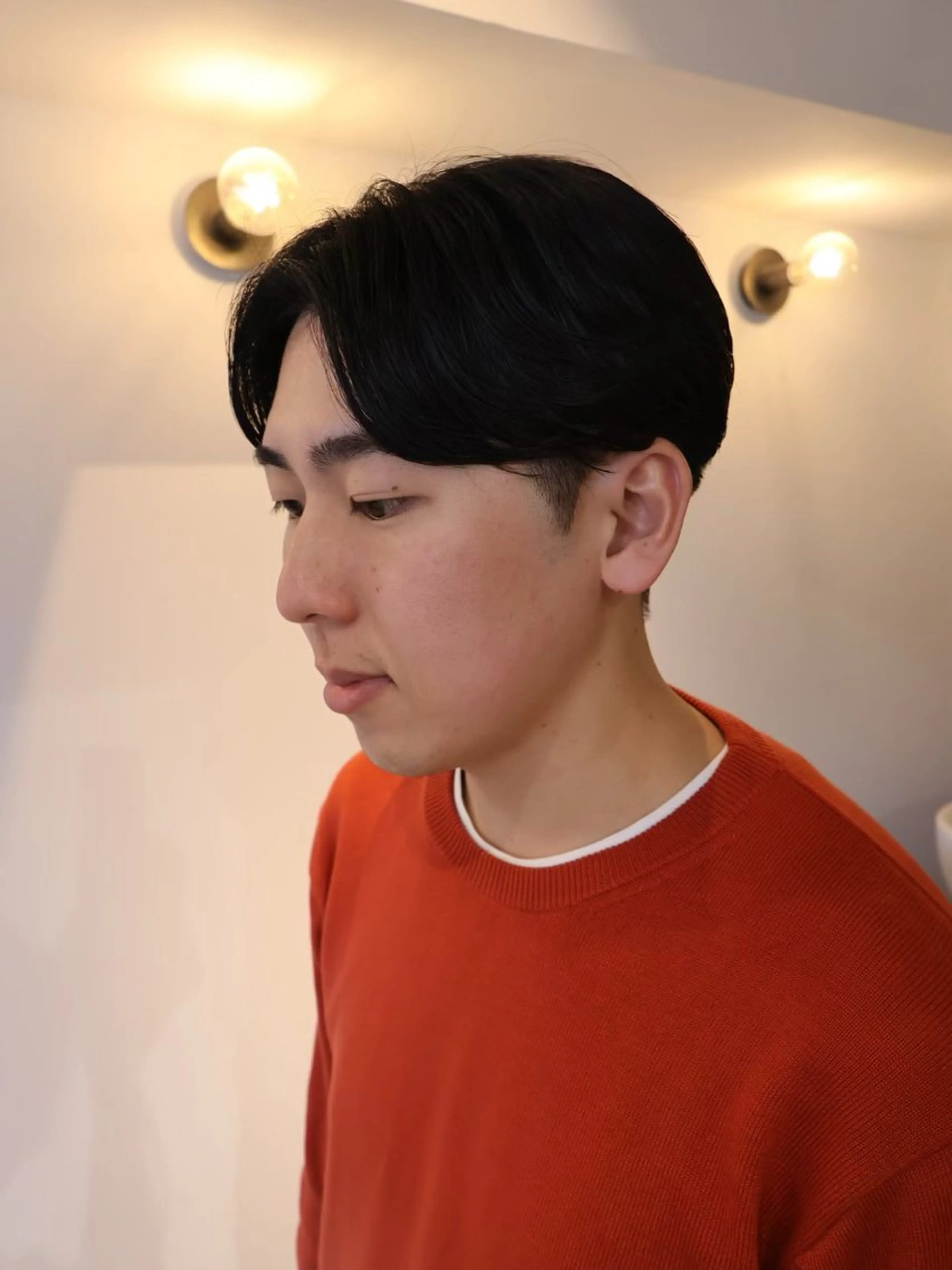 ショート パーマ カット パーマ 心櫻/メンズパーマ/ ニュアンス/フェザーのヘアスタイル