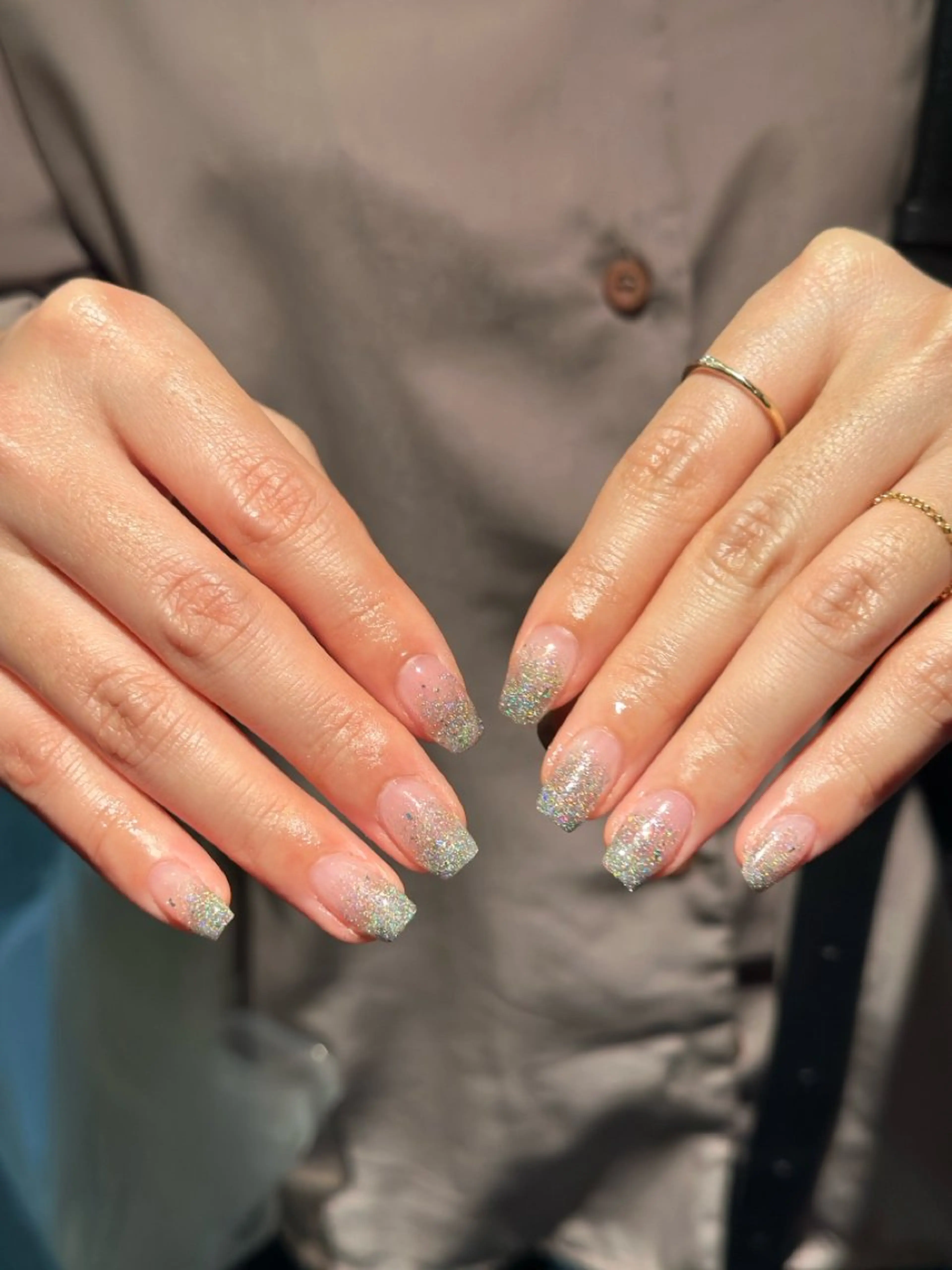 ネイル グラデーション ラメ(グリッター) ラメグラデーション Rin Rinのネイルデザイン