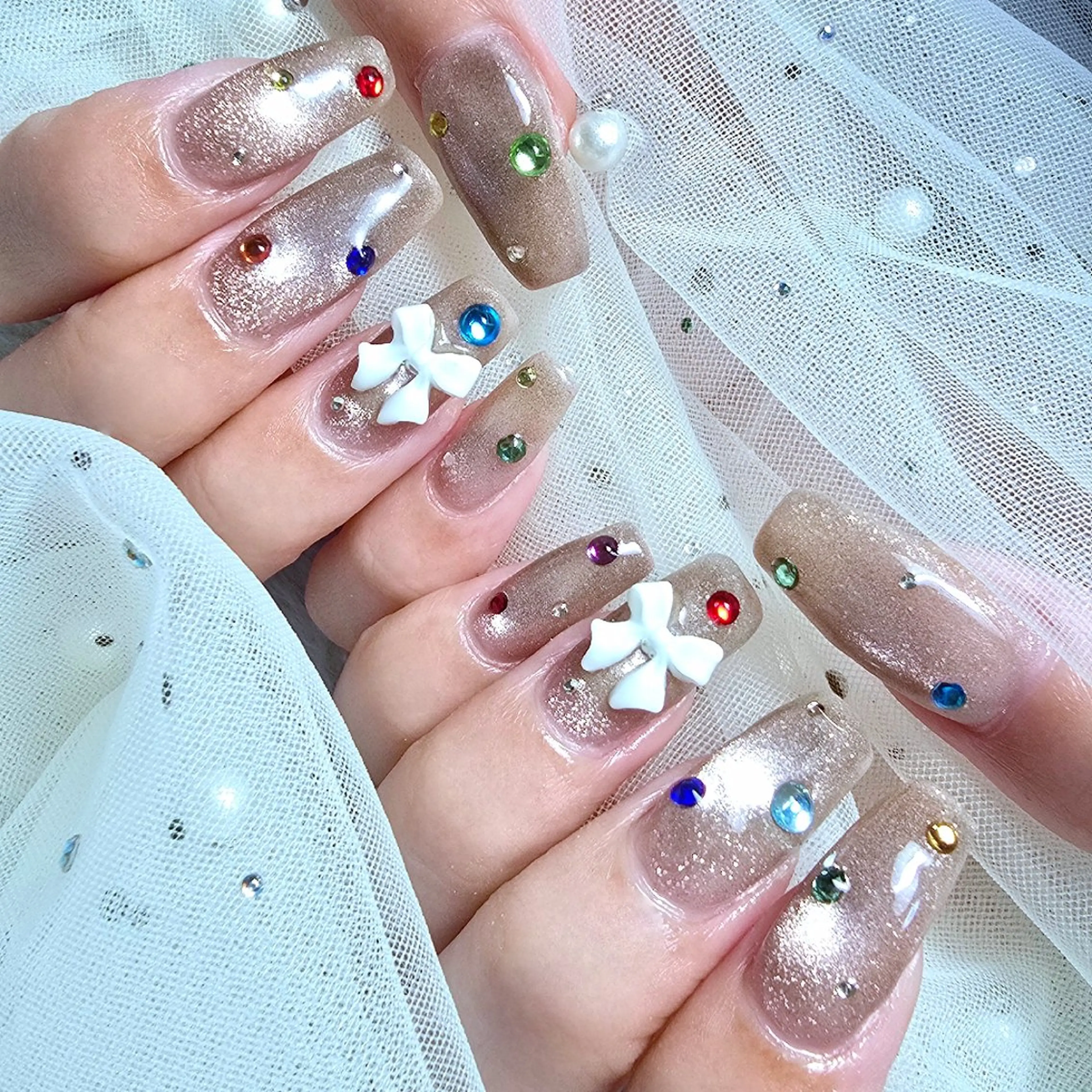 ネイル マグネットネイル もるみちゅ nail‪＆ジャグアのネイルデザイン
