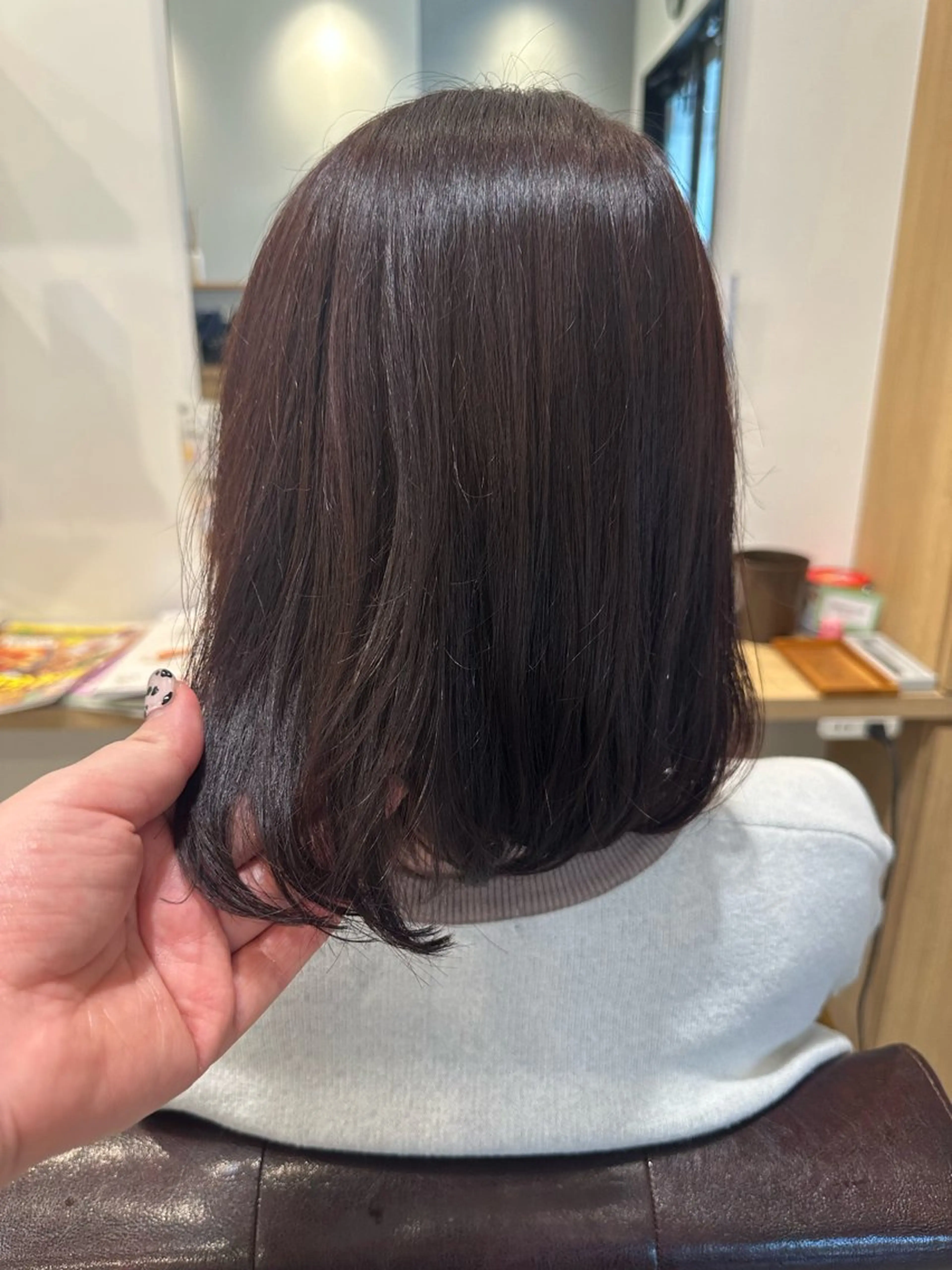 ショート カラー ブラウンカラー ラベンダーカラー ラベンダーブラウン hair&eyelash Truth所属・Truth上谷綾子/ 名古屋市北区/黒川駅のヘアスタイル