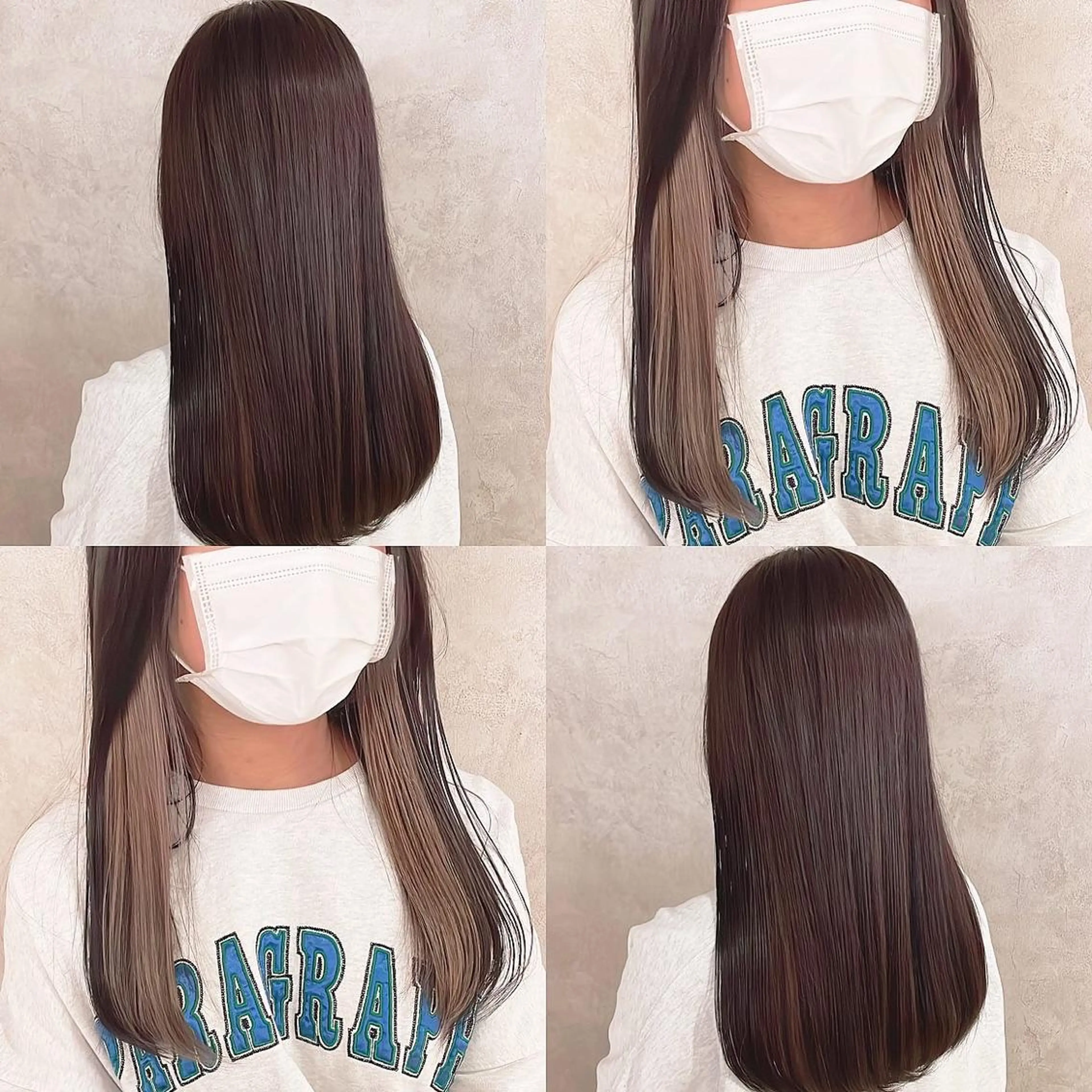 カラー ベージュカラー インナーカラー ヘアカラー トリートメント 渋谷:インナーカラー ／🍒エリカ🍒のヘアスタイル