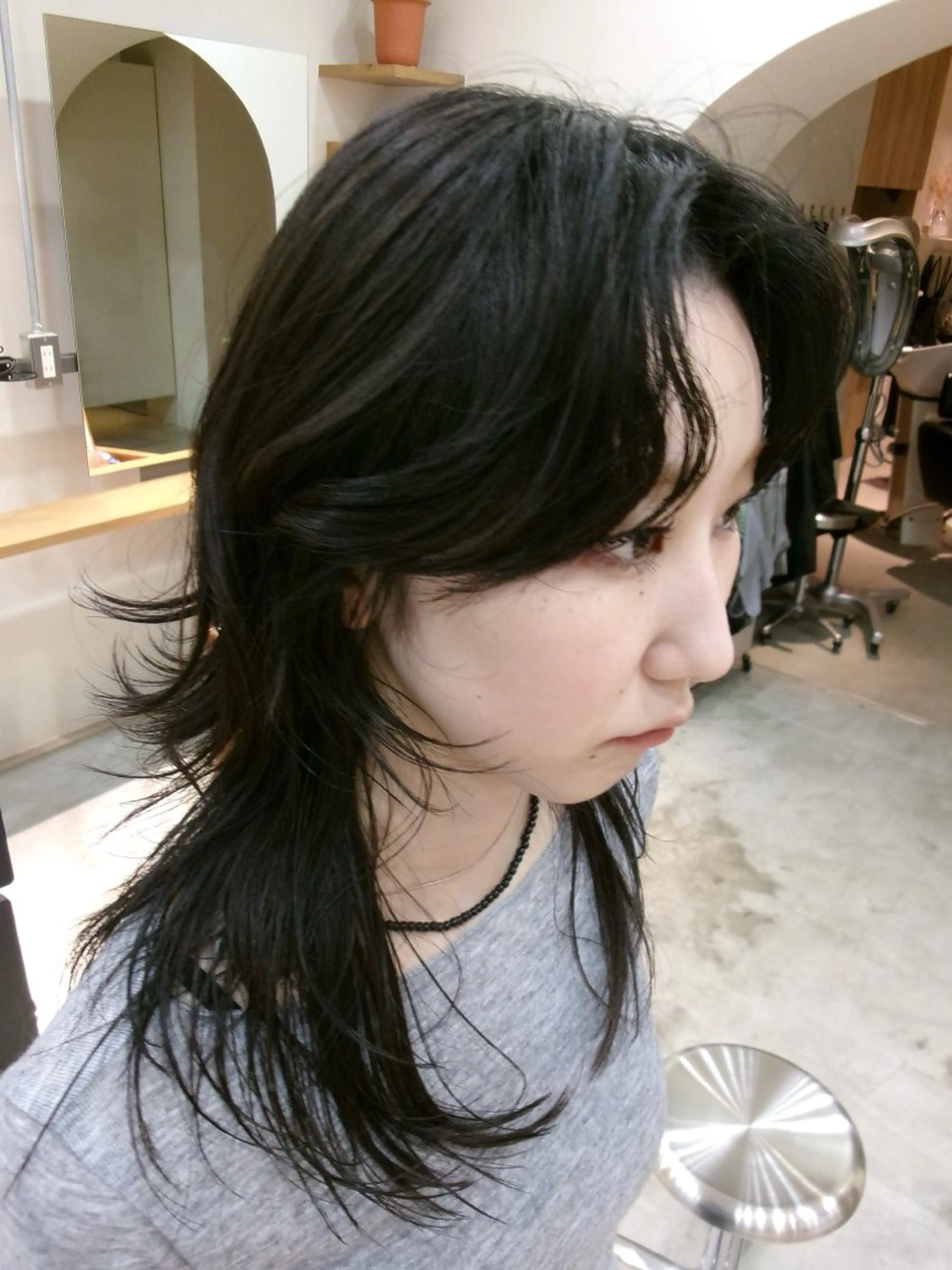 ミディアム パーマ カット パーマ デザインカット/ パーマ/nanaのヘアスタイル