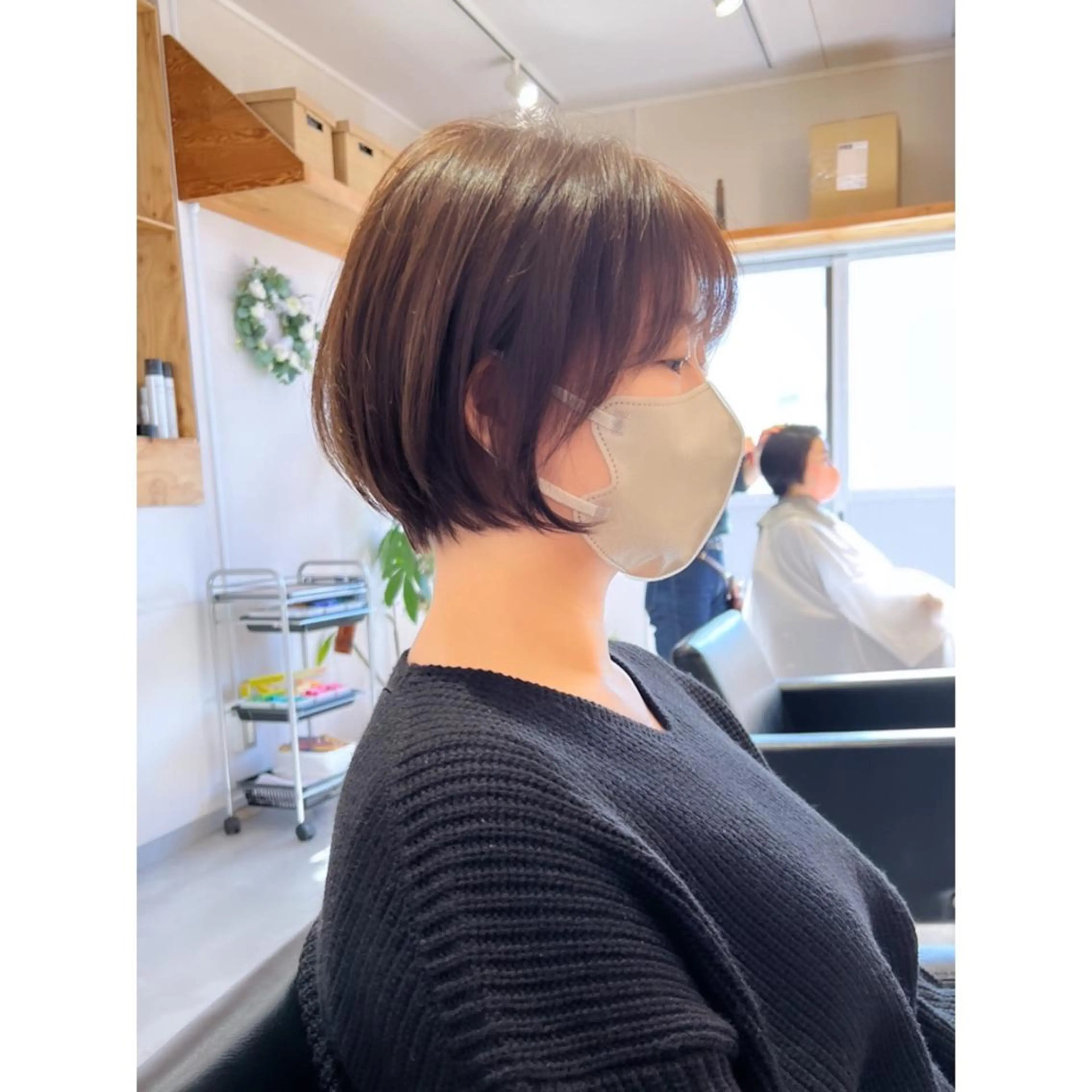 ショート ボブ re.share所属・茅ヶ崎/ショートボブ /ハイトーン/片野のヘアスタイル