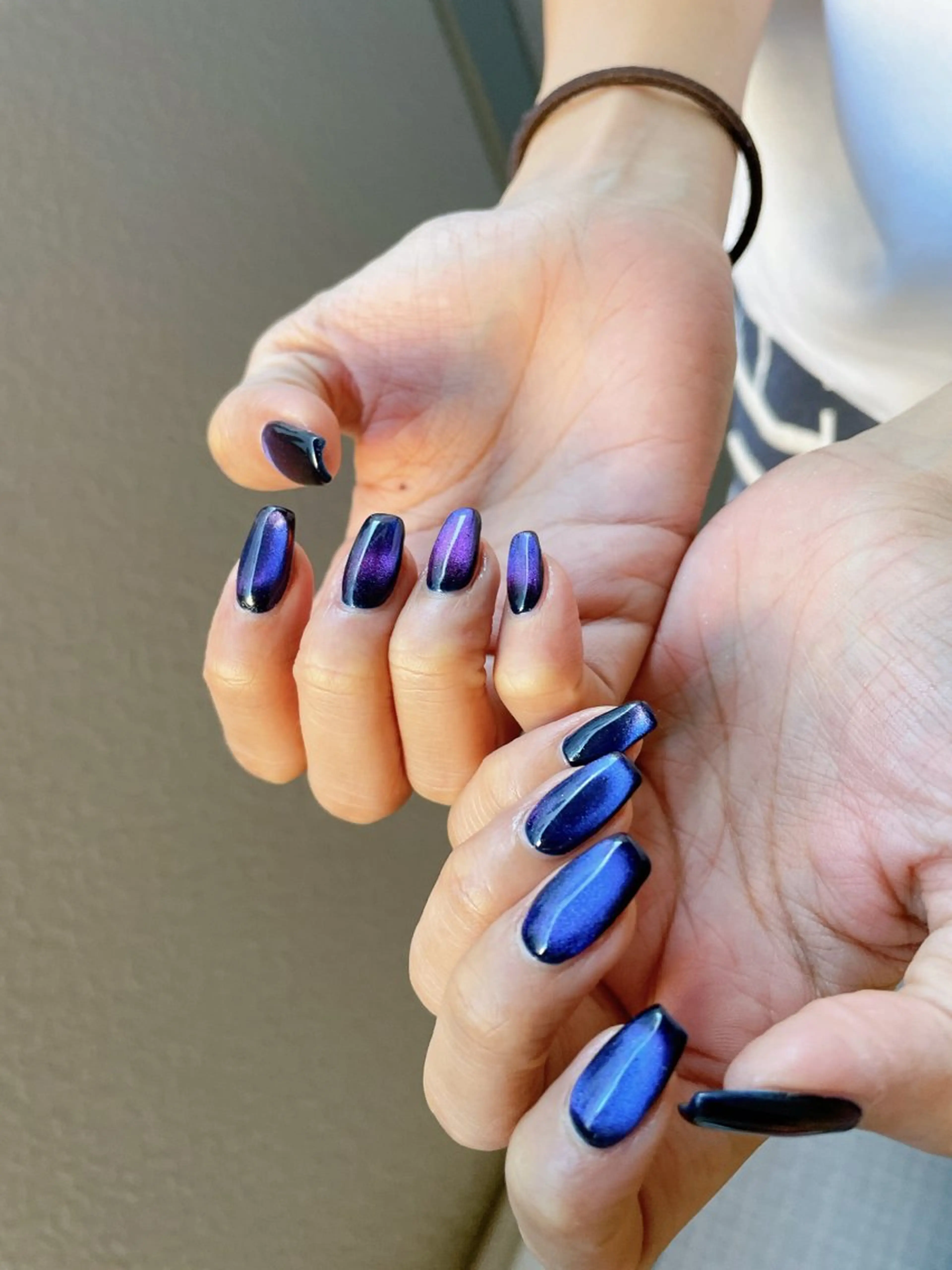 ネイル オーロラネイル フットネイル フレンチネイル ジェルネイル 韓国ネイル ハンドネイル Mogu nail 二子玉川のネイルデザイン