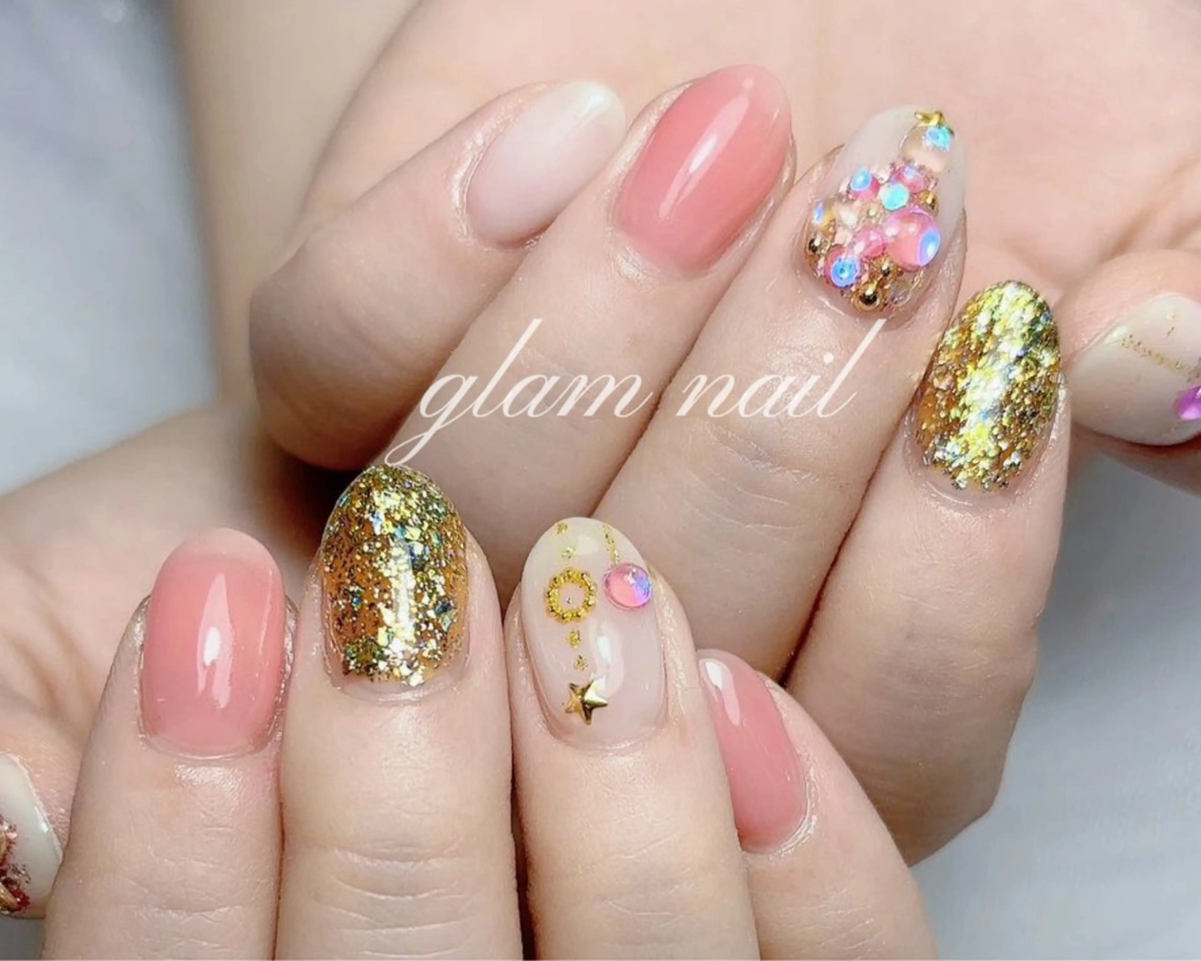 ネイル エツメ💅 長さだし🎀デザインのネイルデザイン