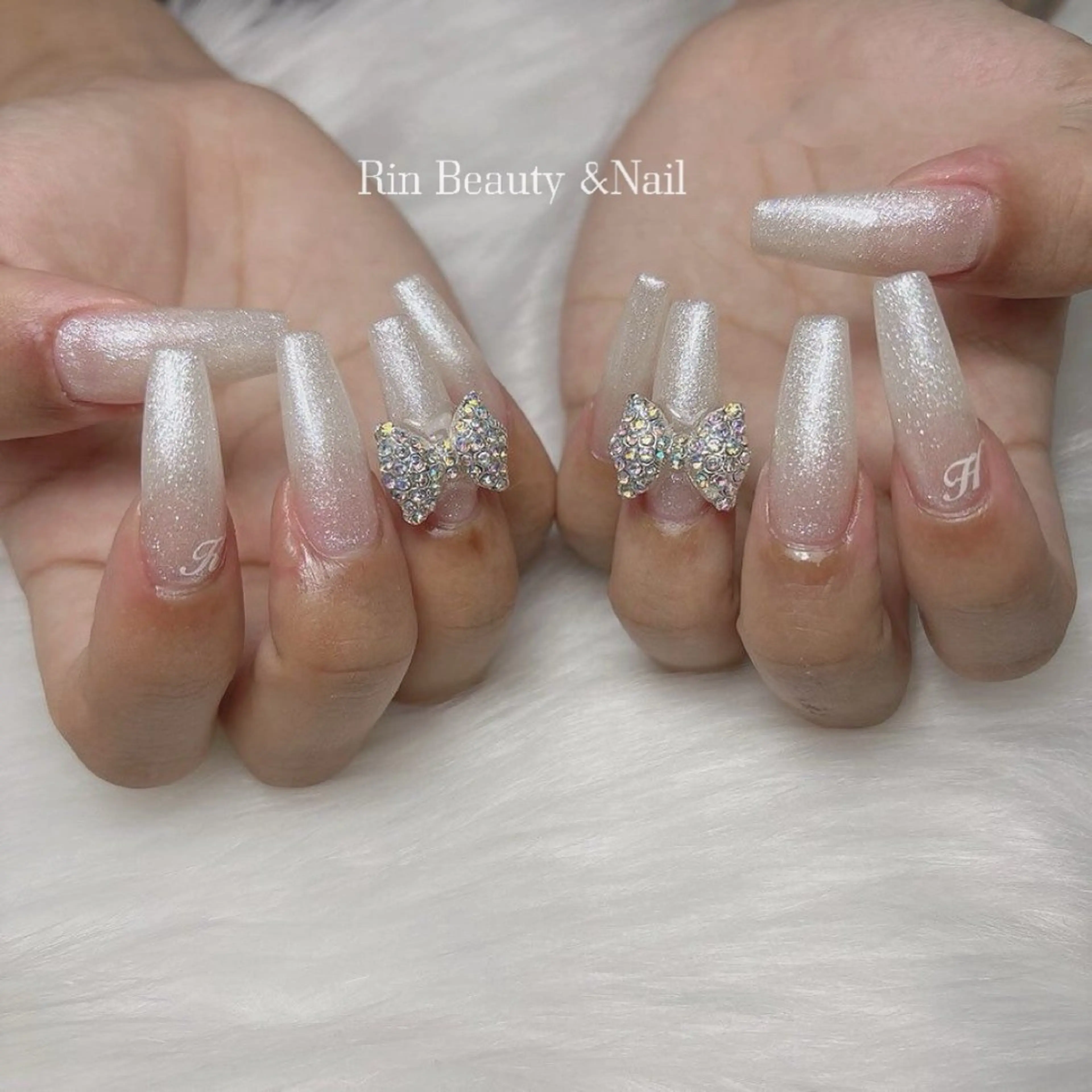 ネイル アートネイル フレンチネイル ジェルネイル 韓国ネイル ミラーネイル Rin Nail 新大久保店のネイルデザイン