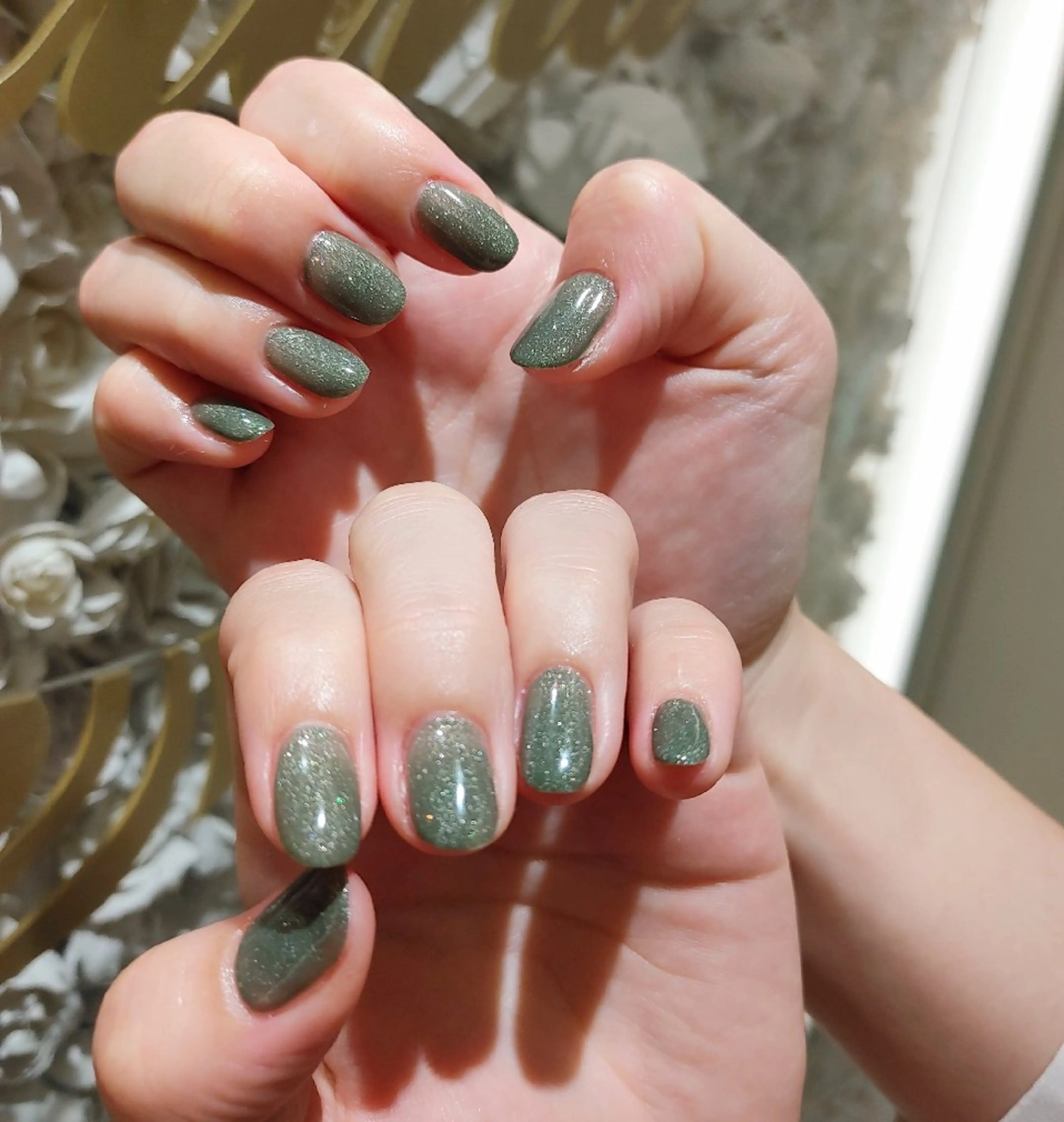 ネイル ラメ(グリッター) La Luna アヤカのネイルデザイン