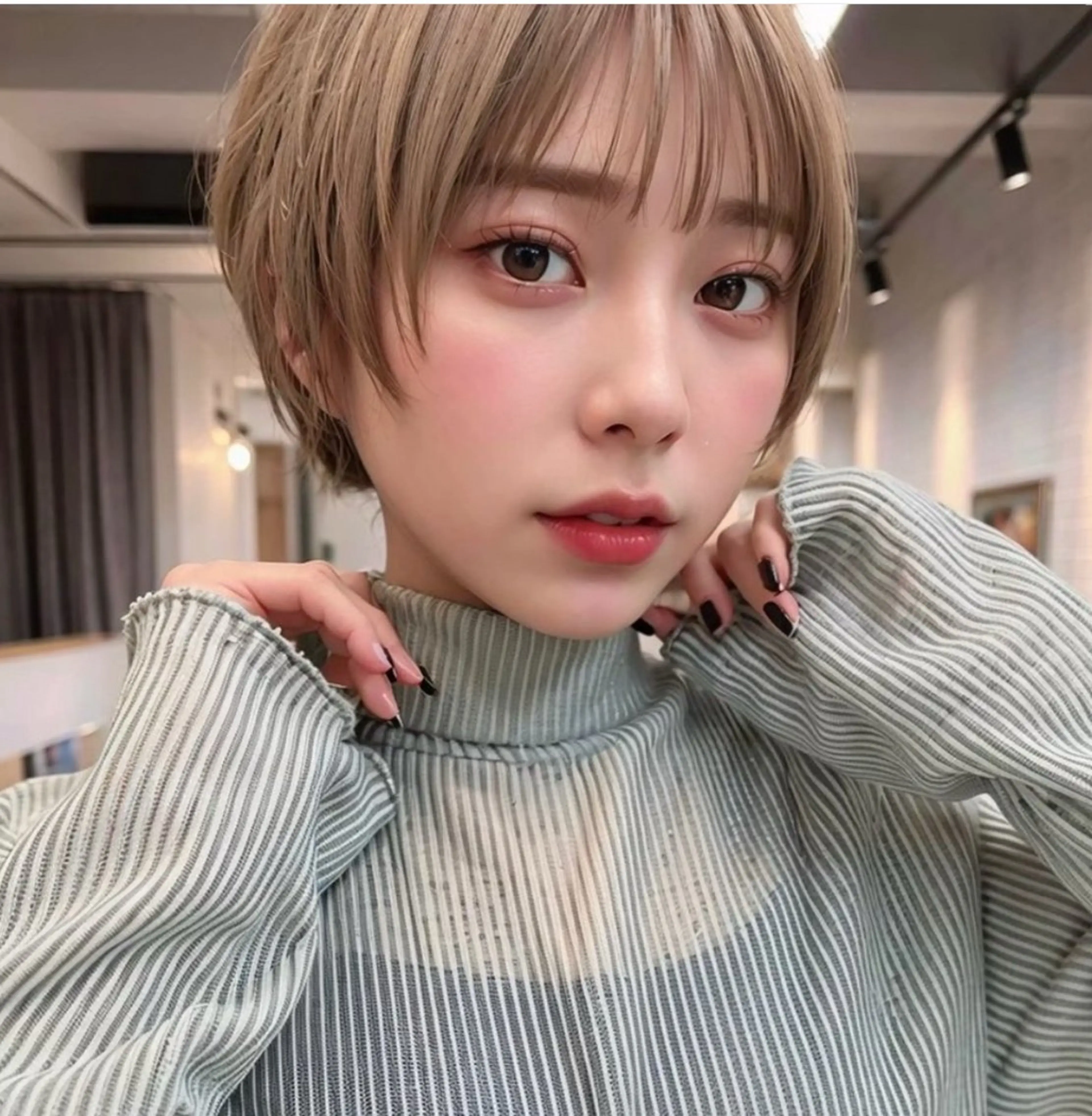 ショート ボブ特化型美容師/赤 み消しカラー/ももかのヘアスタイル