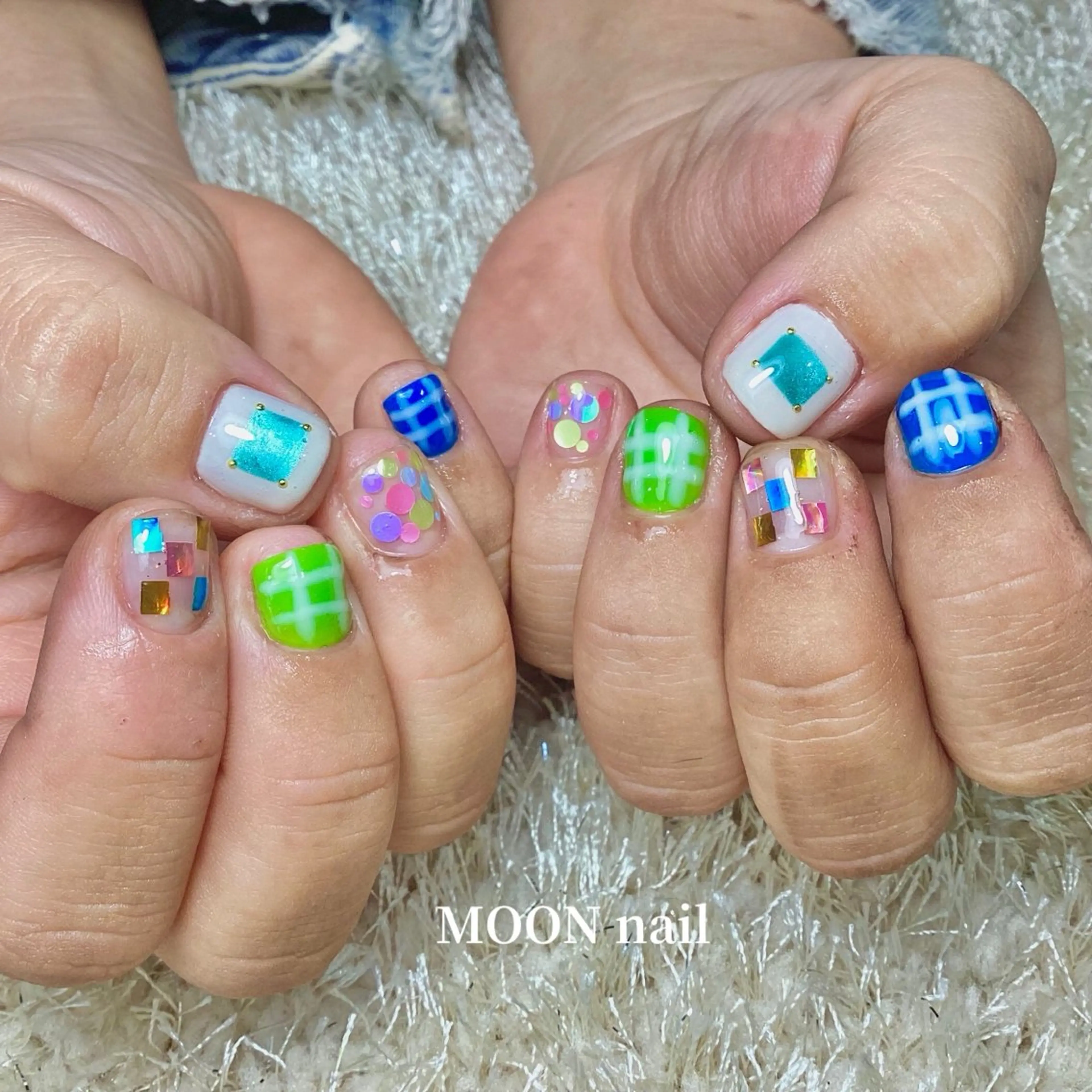 ネイル アートネイル ハンドネイル 浦添 MOON  nailのネイルデザイン