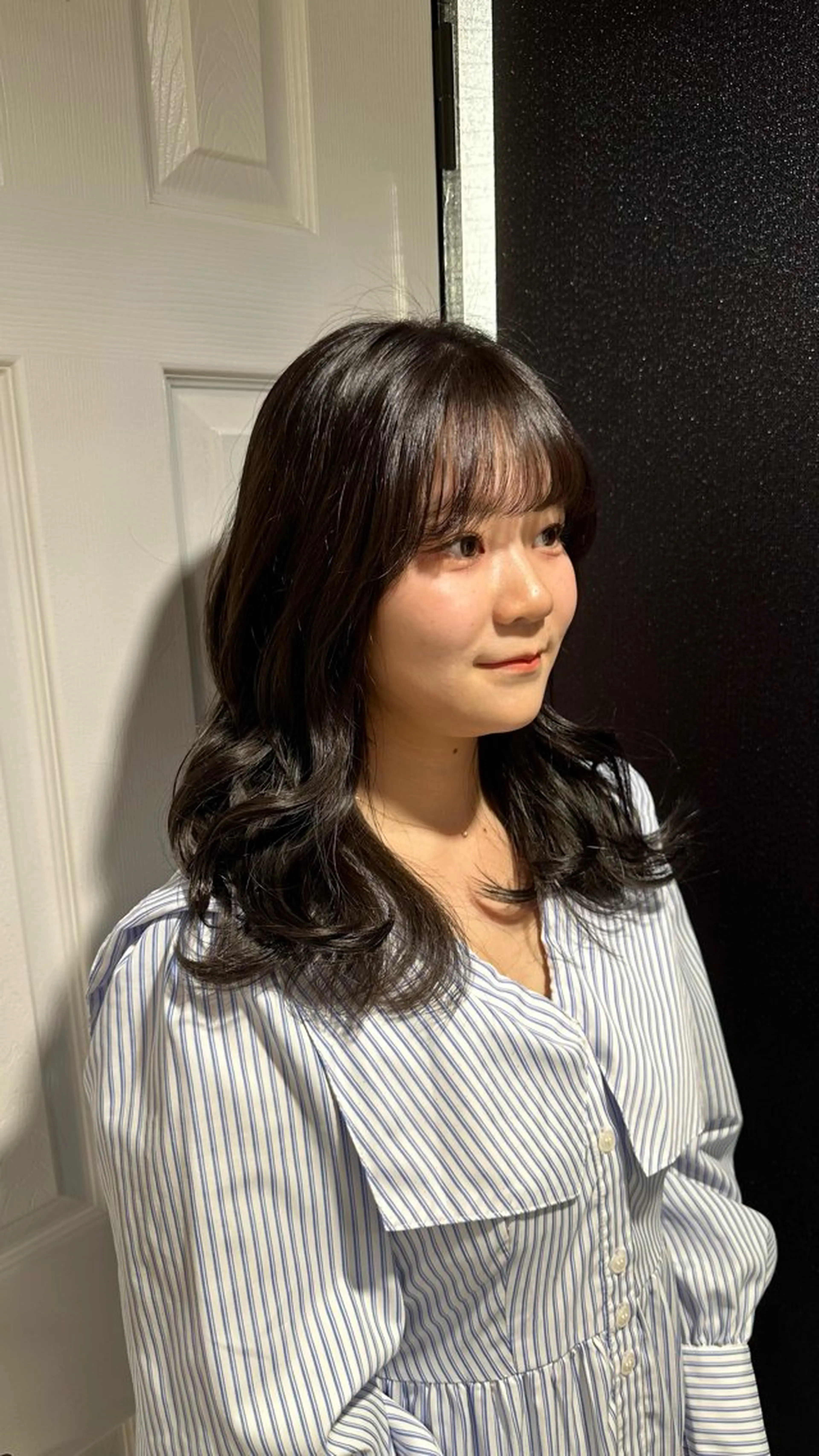 セミロング 縮毛矯正／ダブル カラー／はづき☘️のヘアスタイル