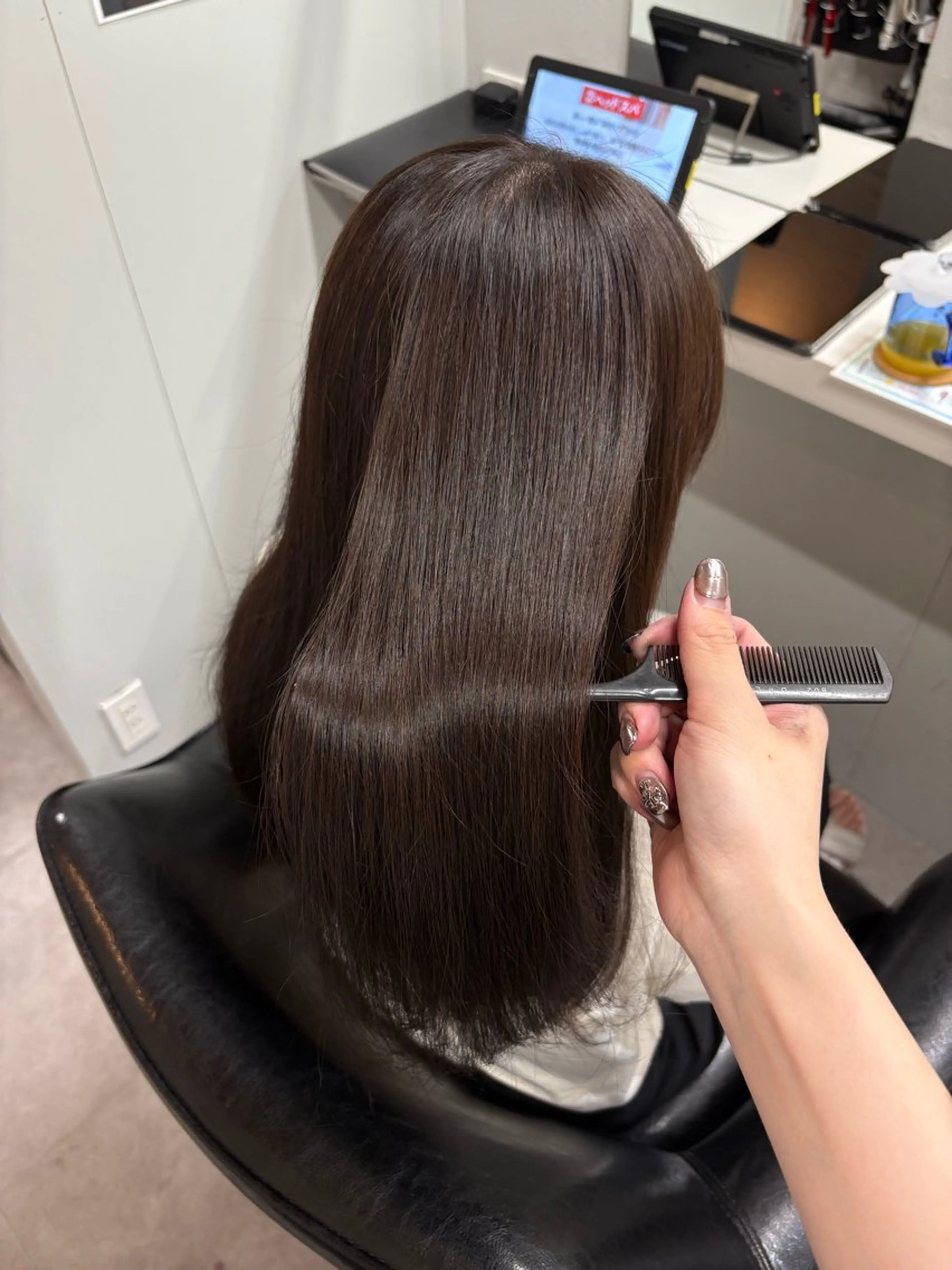 ロング ヘアカラー トリートメント tokute 中野真咲🐺のヘアスタイル