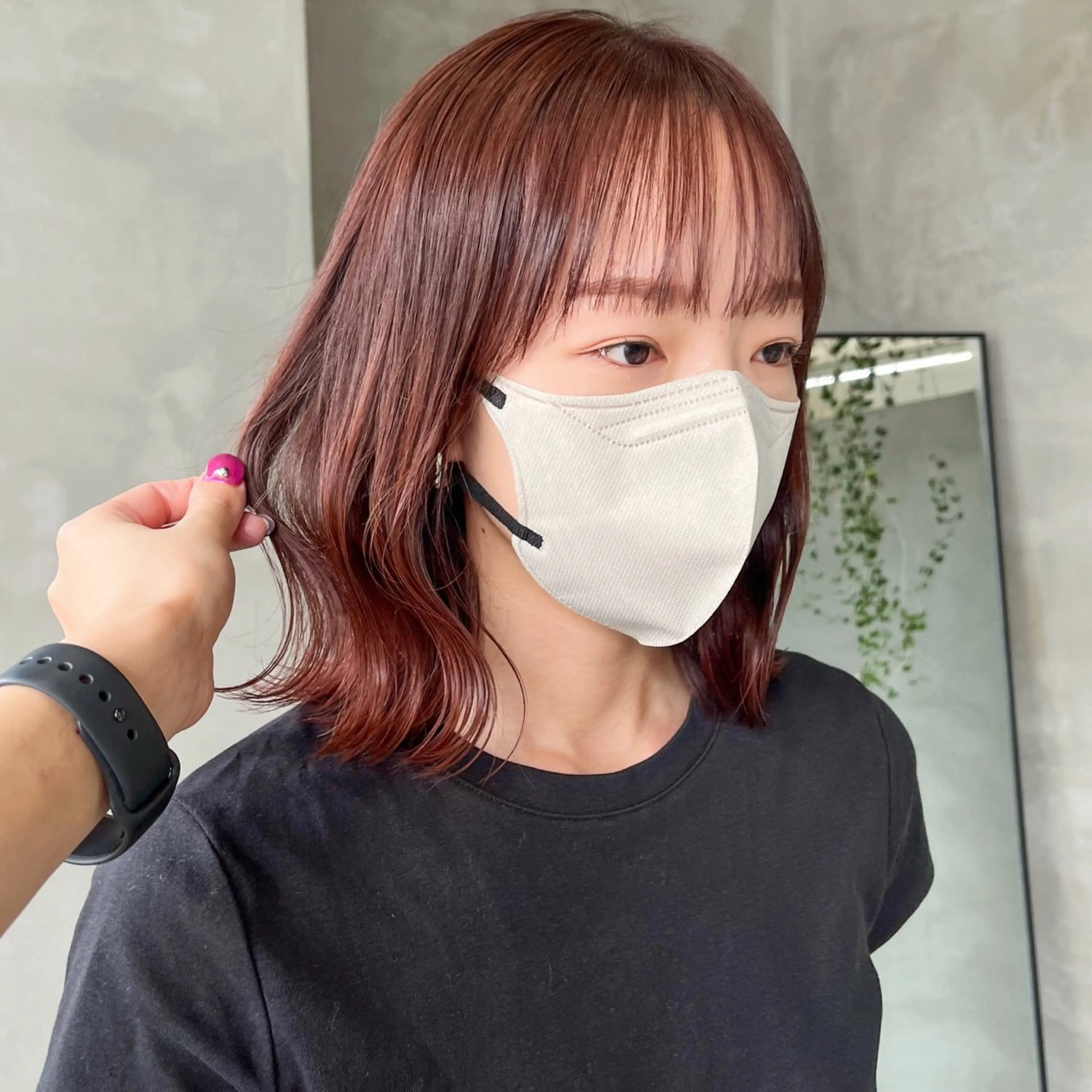 ミディアム くびれヘア 村田 春歌のヘアスタイル