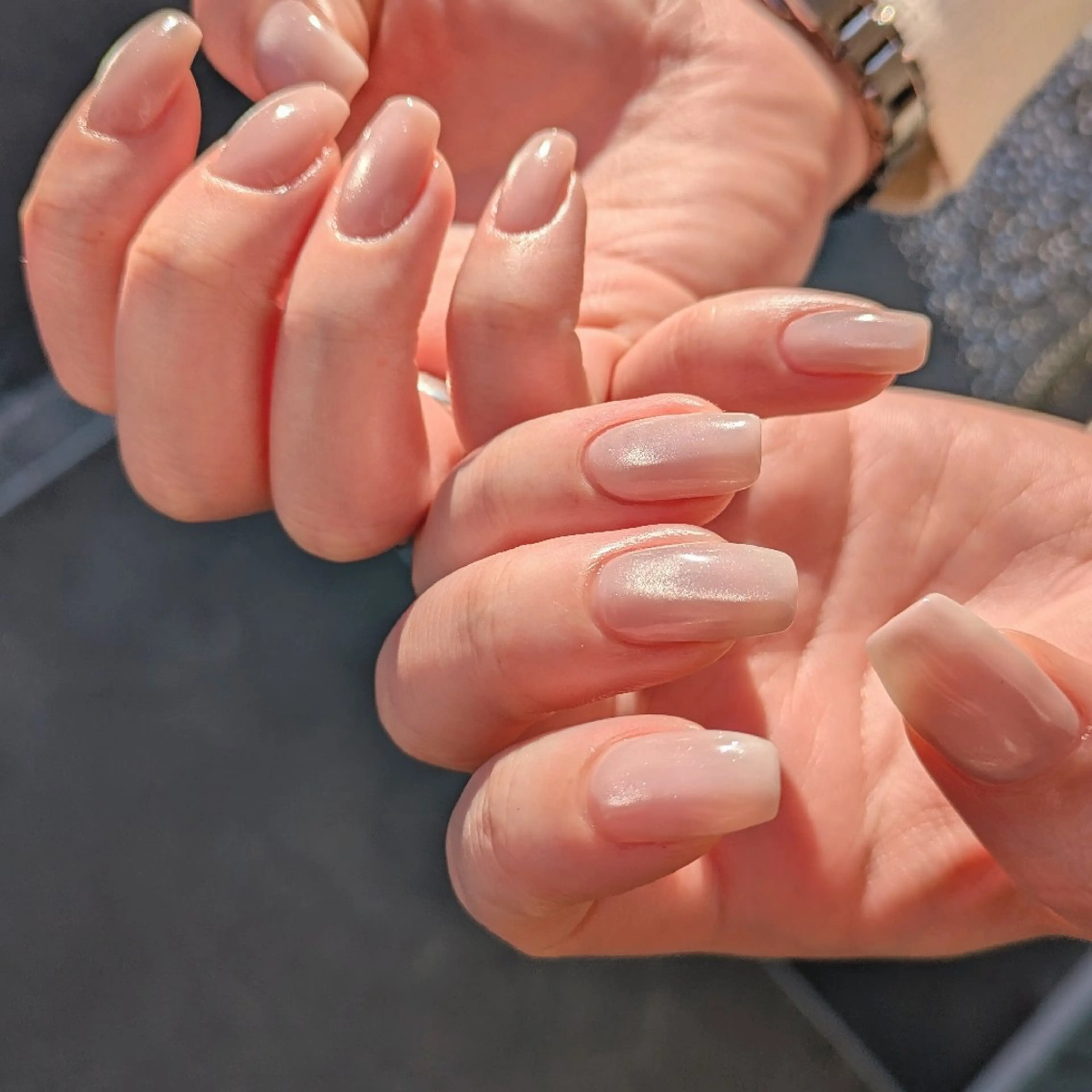 オフあり+マグネットネイルの写真