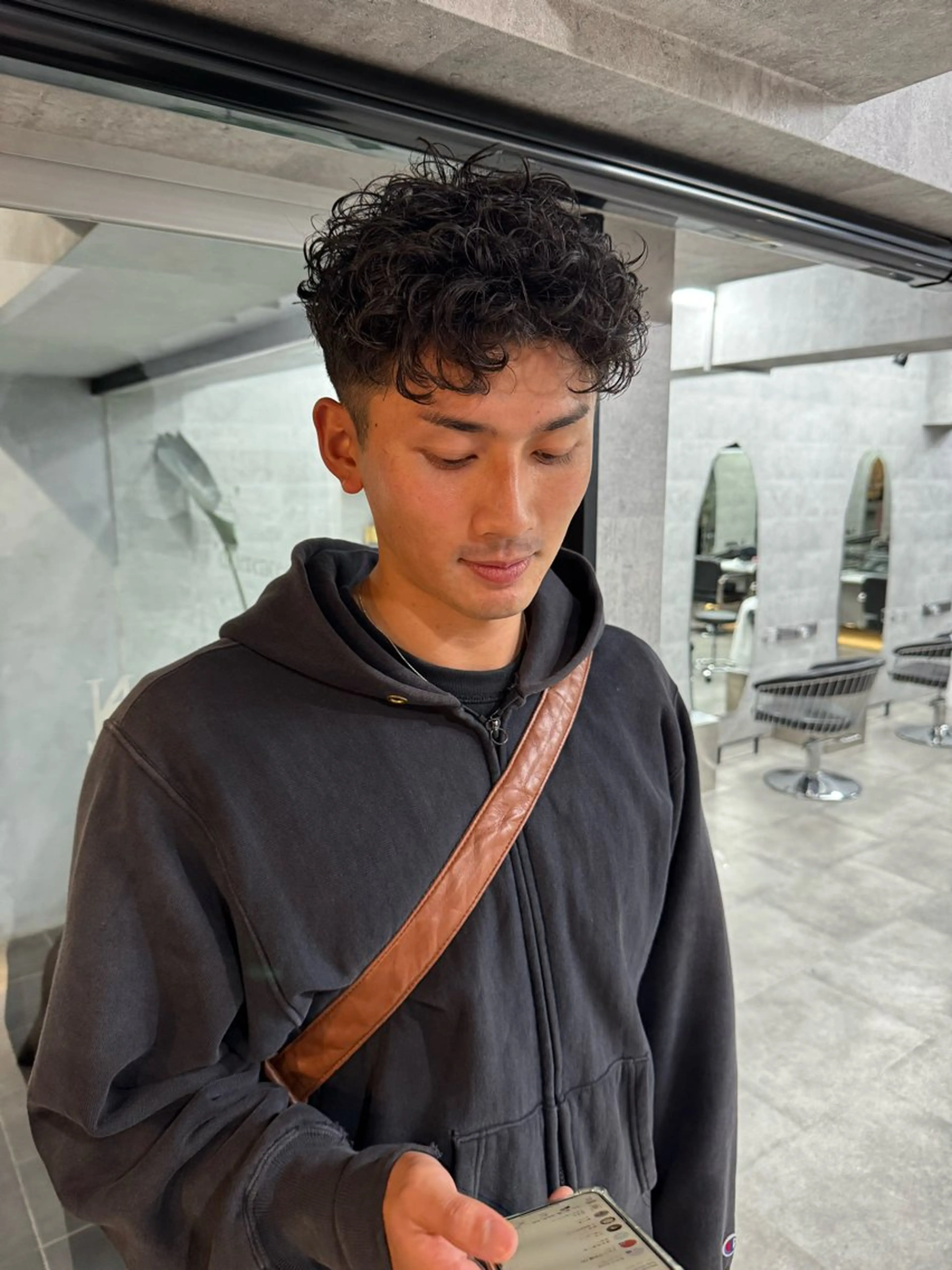 パーマ メンズ カット パーマ あなたのお悩み改善" You"💚❤️💛のヘアスタイル