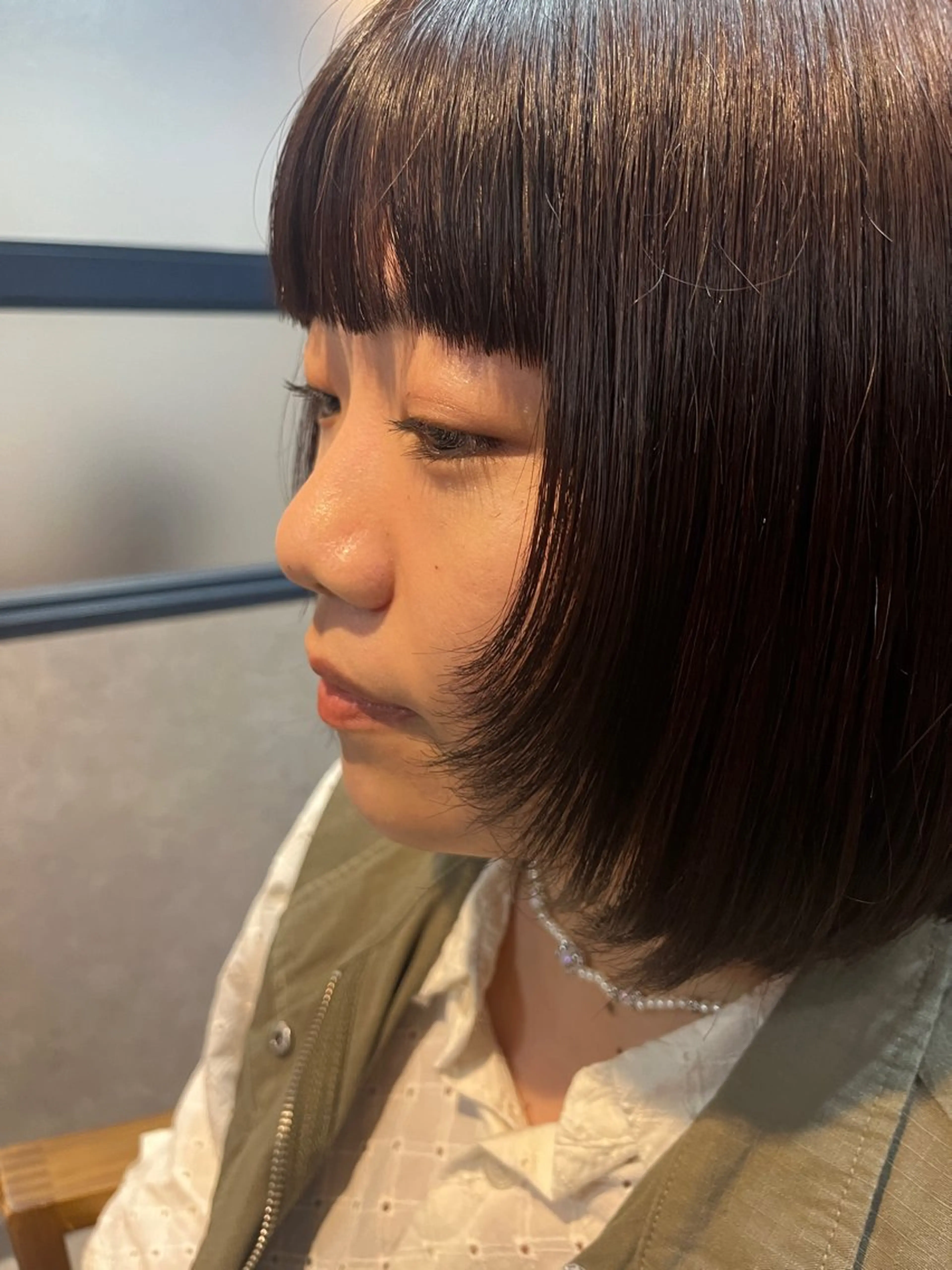 ミディアム ボブ 顔まわりレイヤー レイヤーカット 🎀髪質改善 そら🎀のヘアスタイル