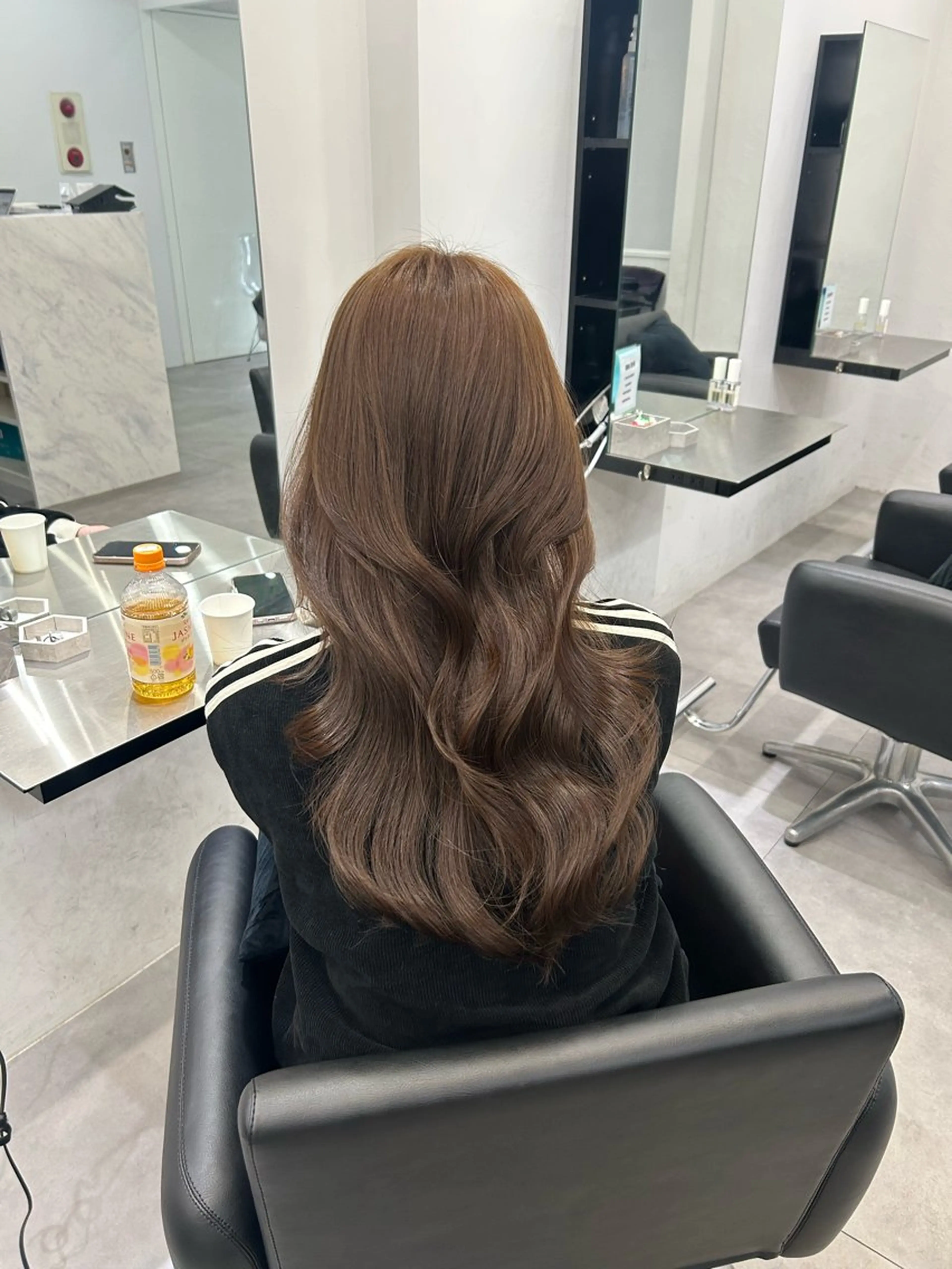 ロング カラー ブラウンカラー ショコラブラウン ヘアカラー トリートメント Core　山下 このはのヘアスタイル