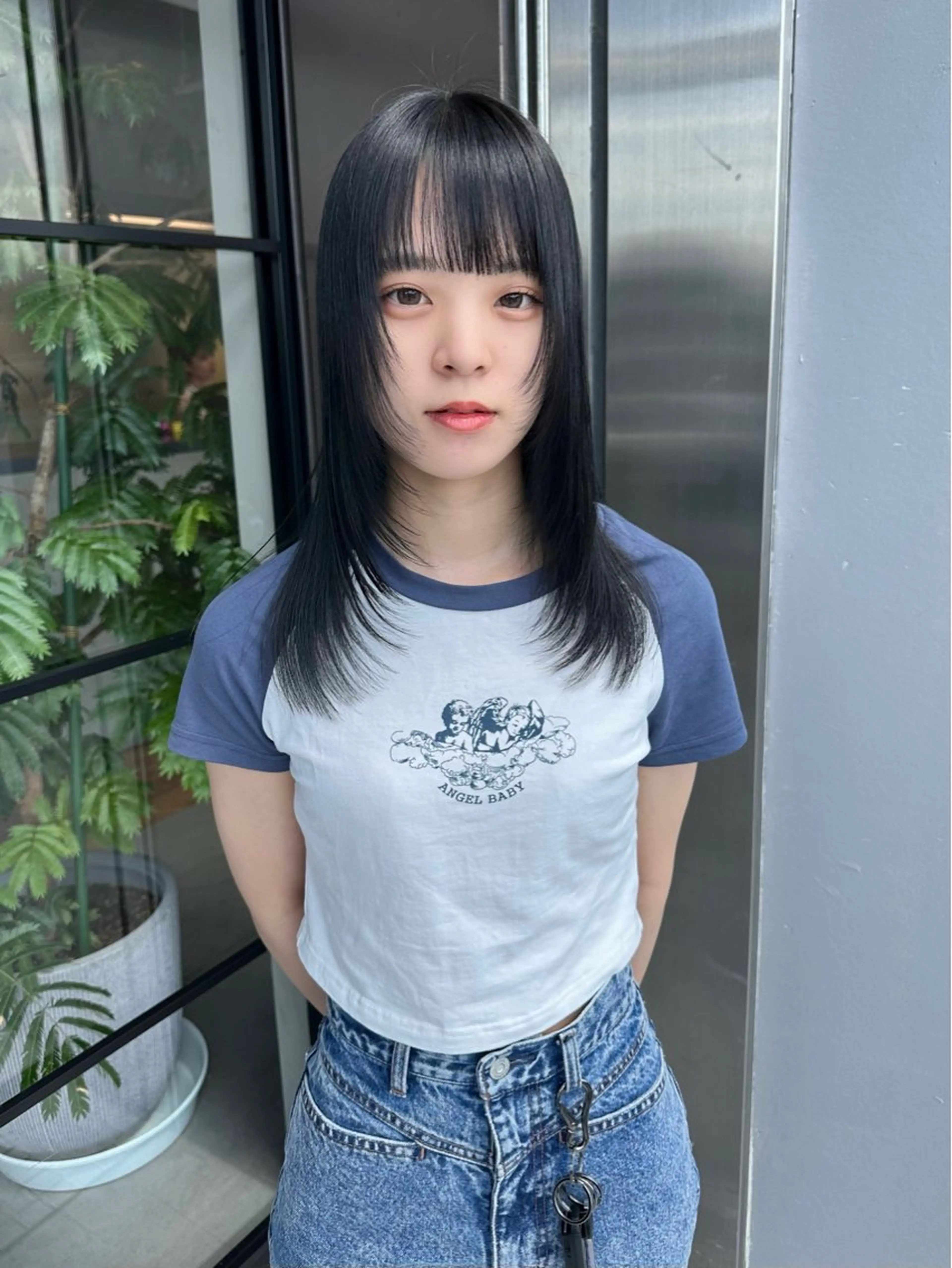 ミディアム Nikiita リコのヘアスタイル