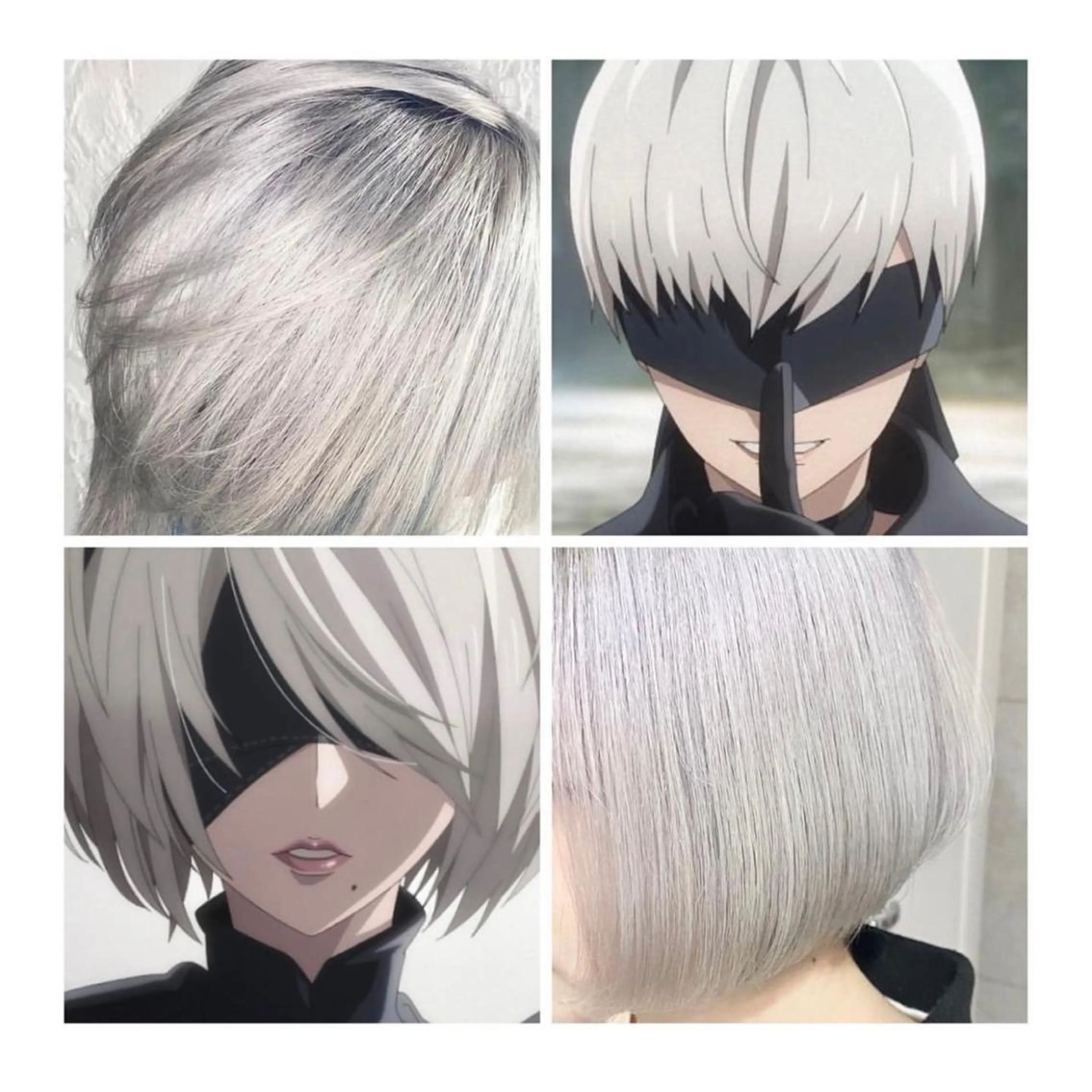 ショート カラー シルバー ホワイトシルバー GARU-ガル-所属・TSUNO🦖 派手髪/オタク美容師のヘアスタイル