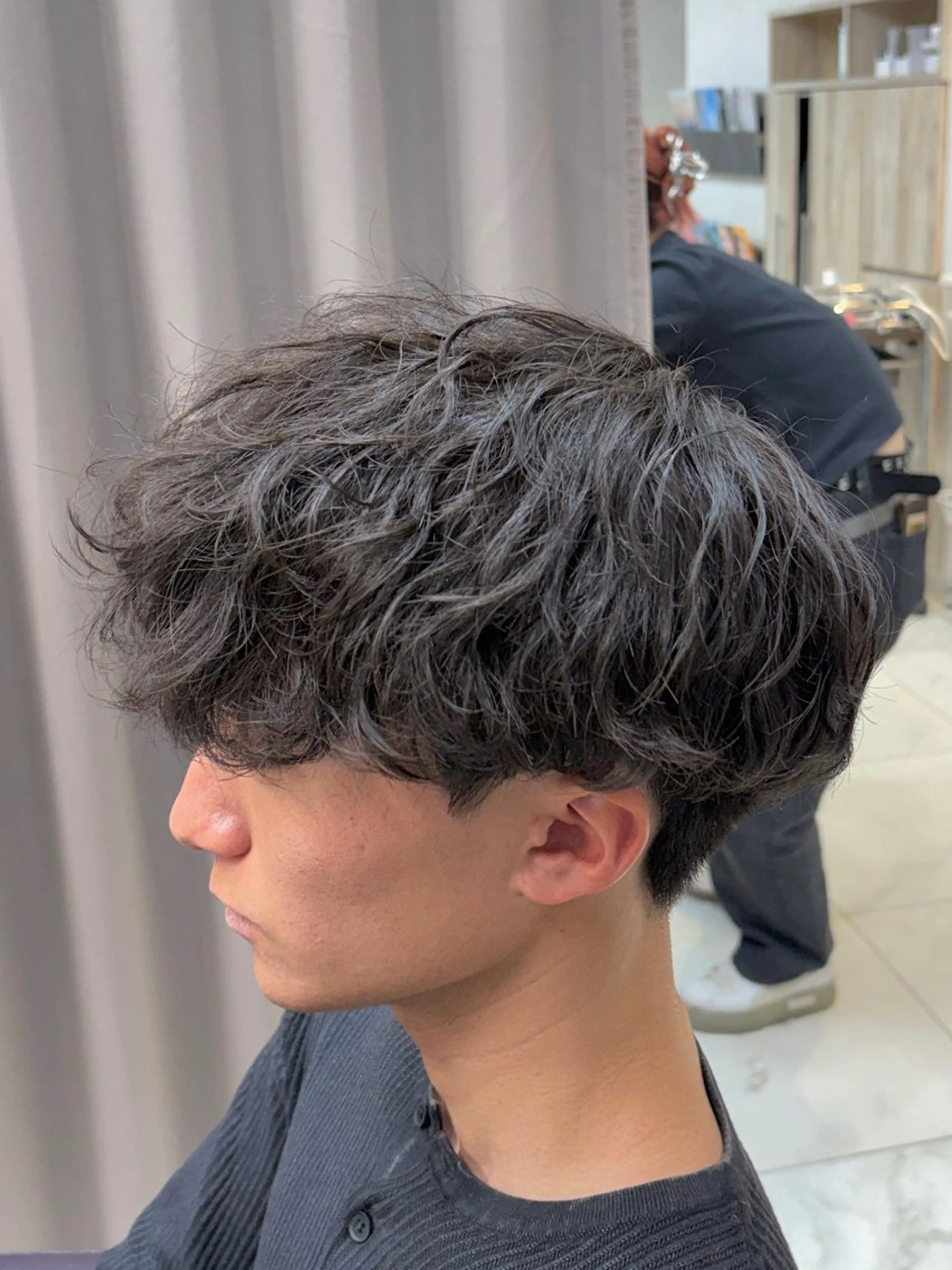 ショート パーマ メンズ カット パーマ GRANDEUR ryuのヘアスタイル