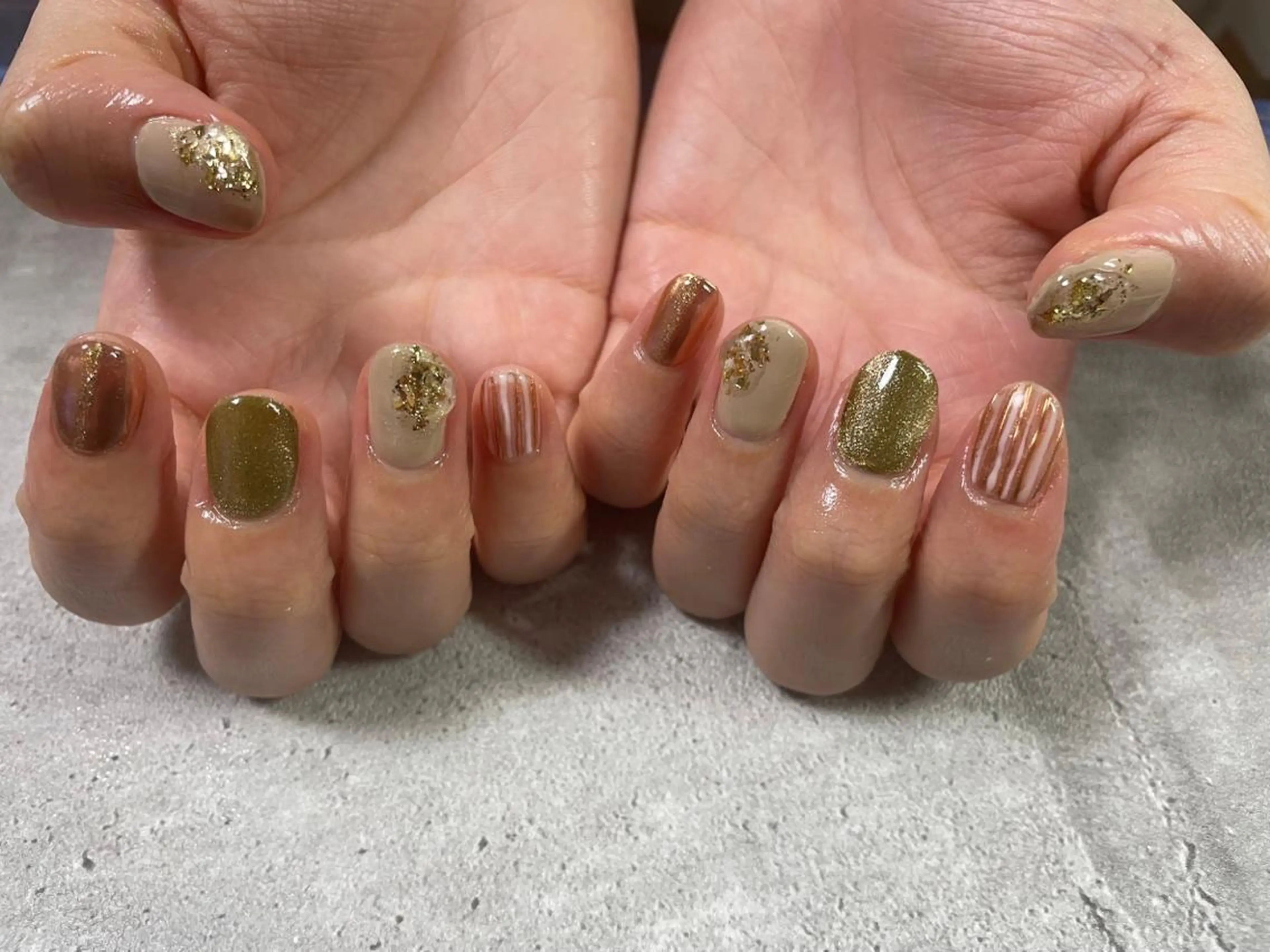 ネイル フットネイル フレンチネイル ジェルネイル ハート 韓国ネイル Mogu nail 二子玉川のネイルデザイン