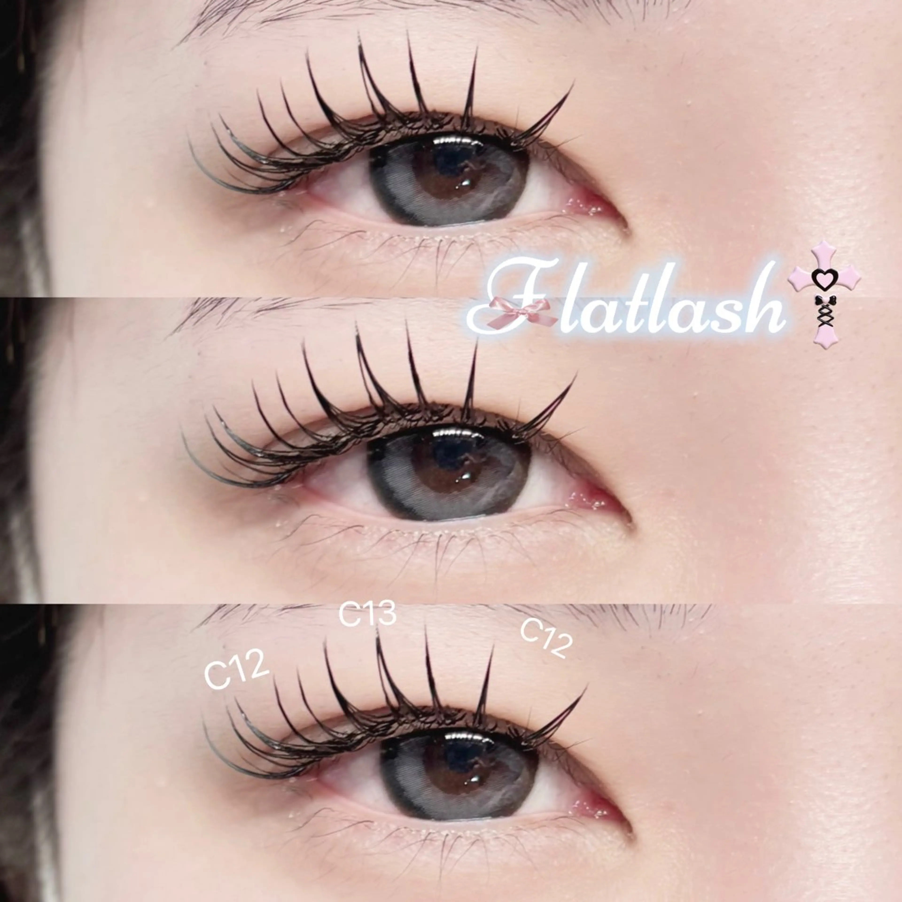 マツエク・マツパ フラットラッシュ Fericia 🎀ERIKAのマツエク・マツパデザイン