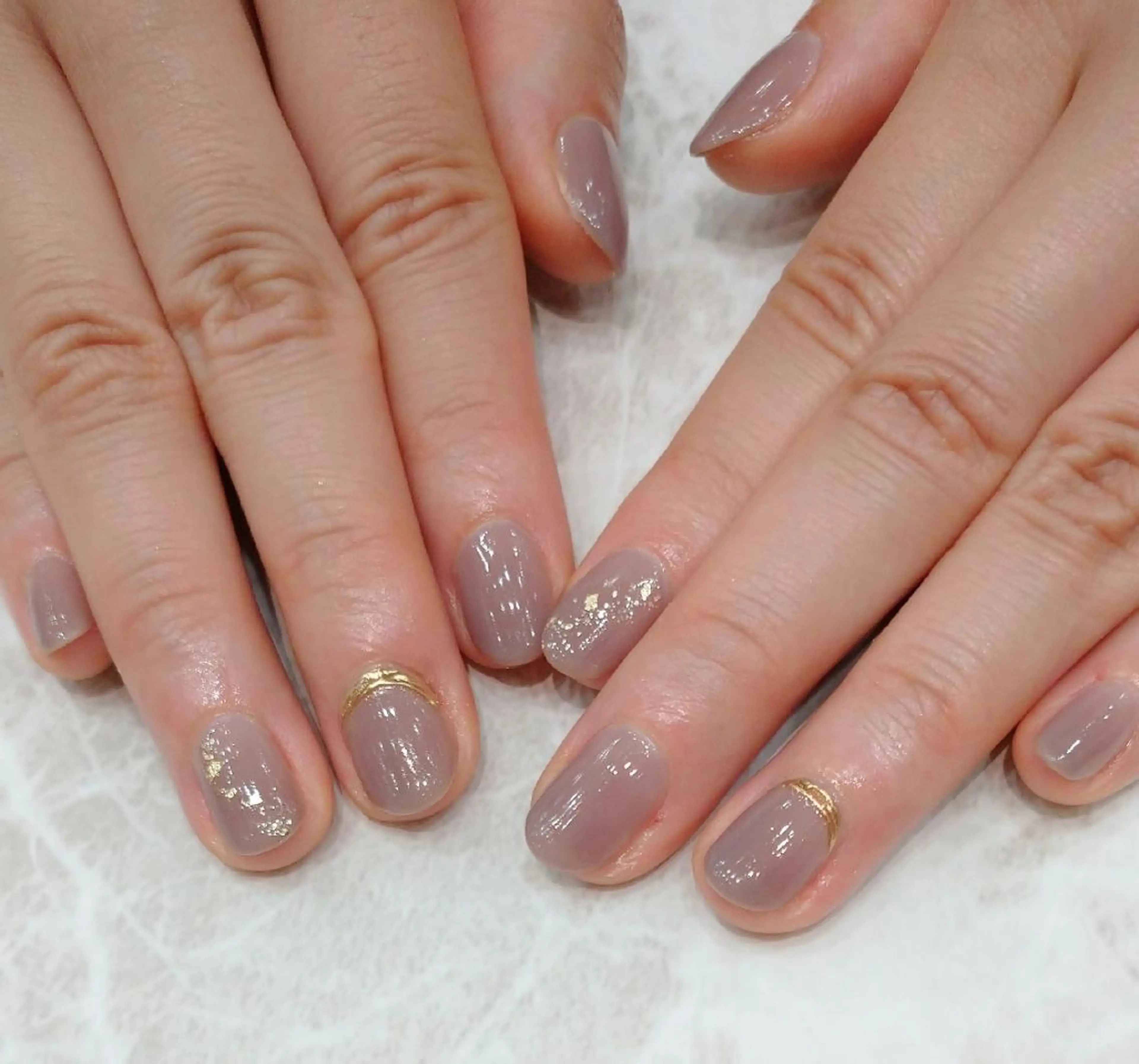 ネイル ラメ(グリッター) ハンドネイル 會田 瑠衣のネイルデザイン