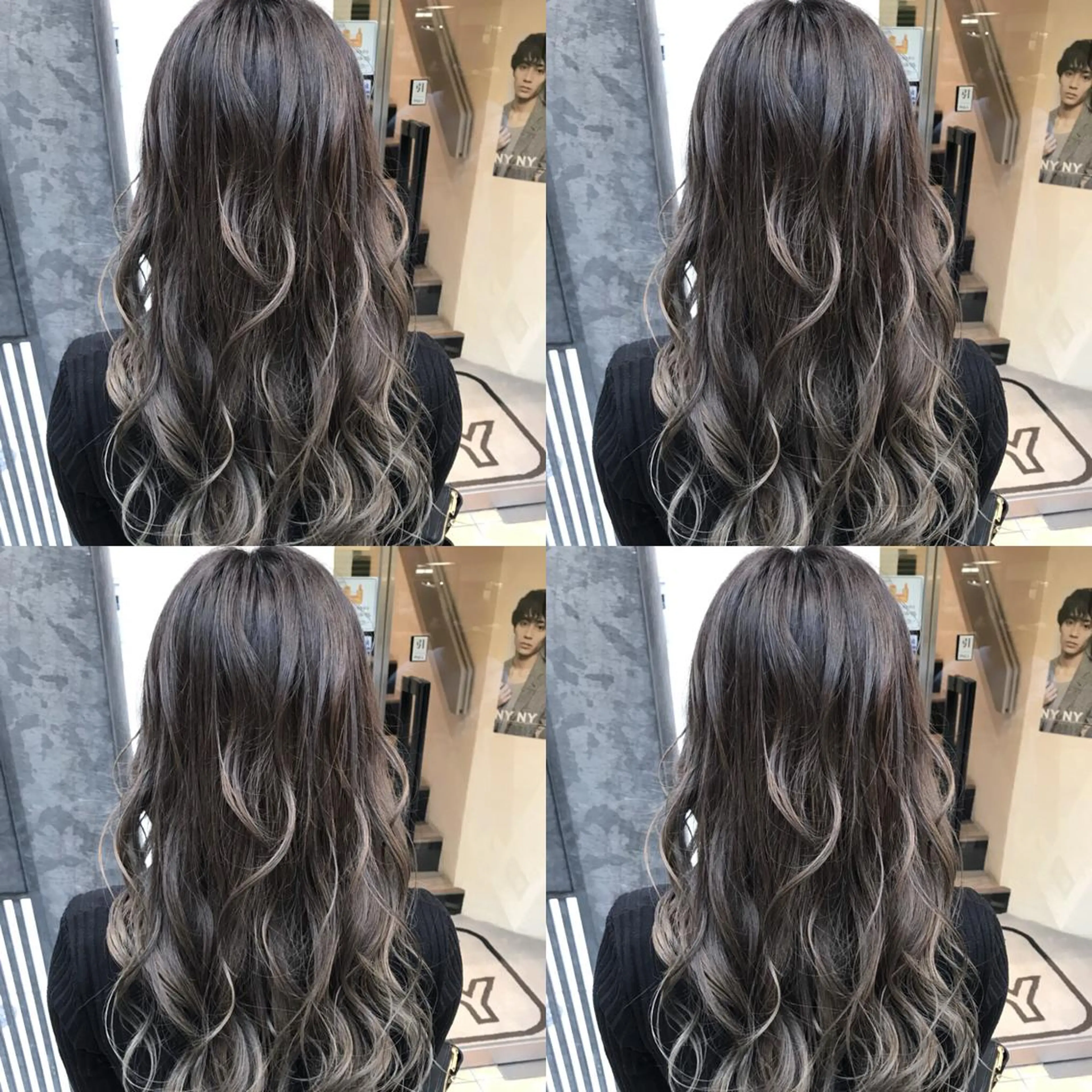 セミロング カラー AMI Hair  supply所属・髪質改善カラー 韓国風レイヤーのヘアスタイル