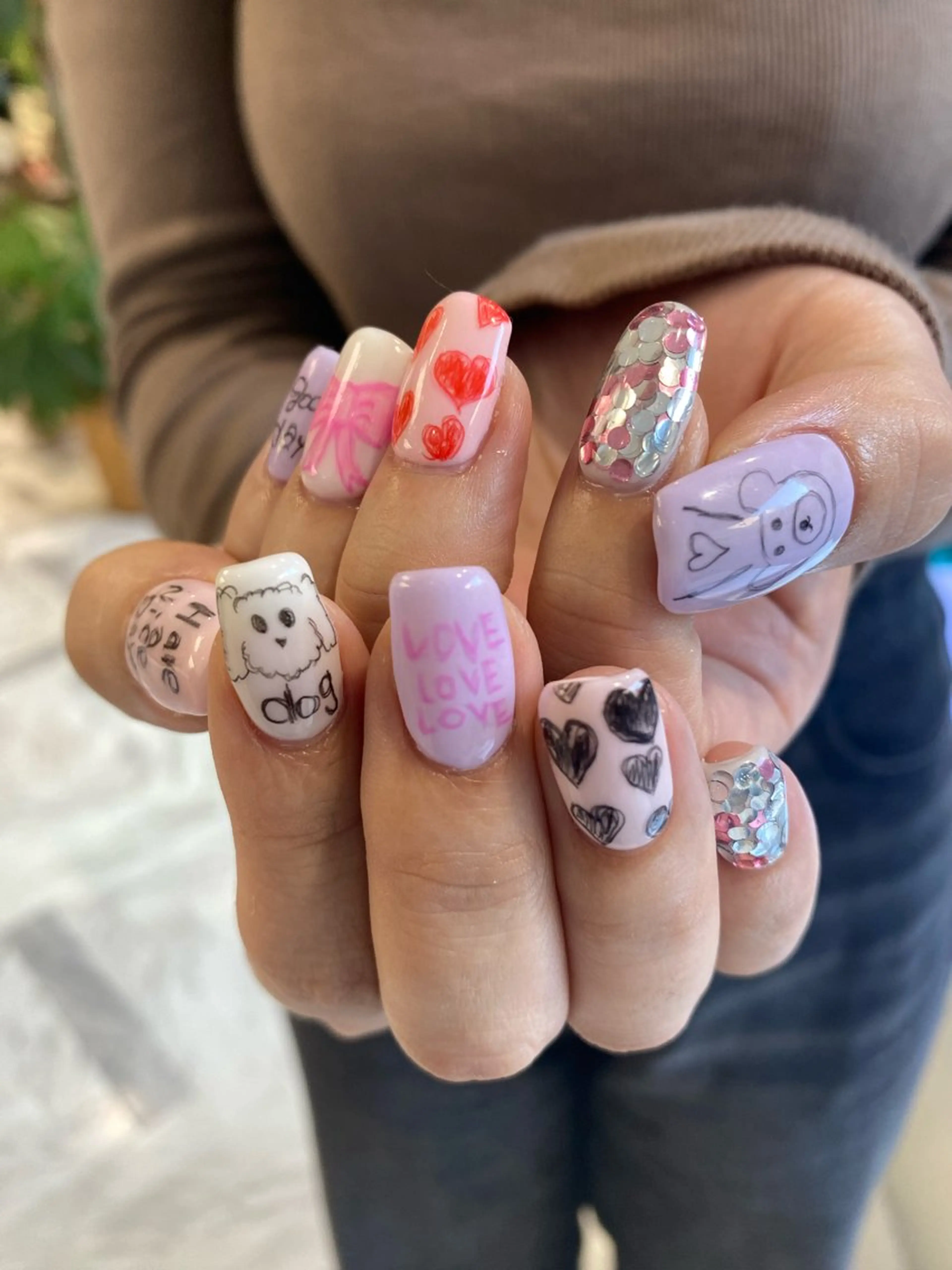 🎨✏️落書きネイル✏️🎨の写真