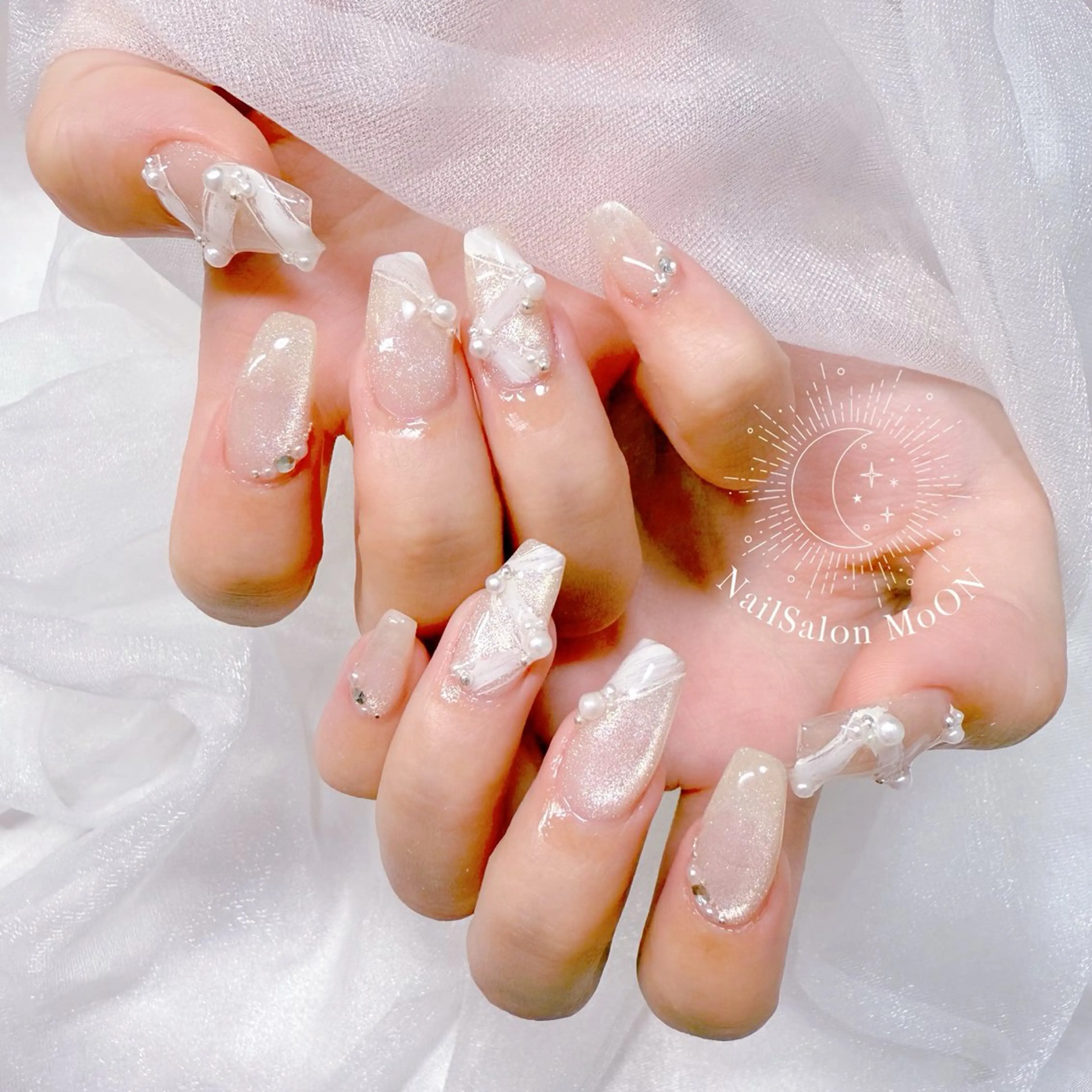 ネイル ハンドネイル ハンドケア MoON...❤︎ MeGuのネイルデザイン
