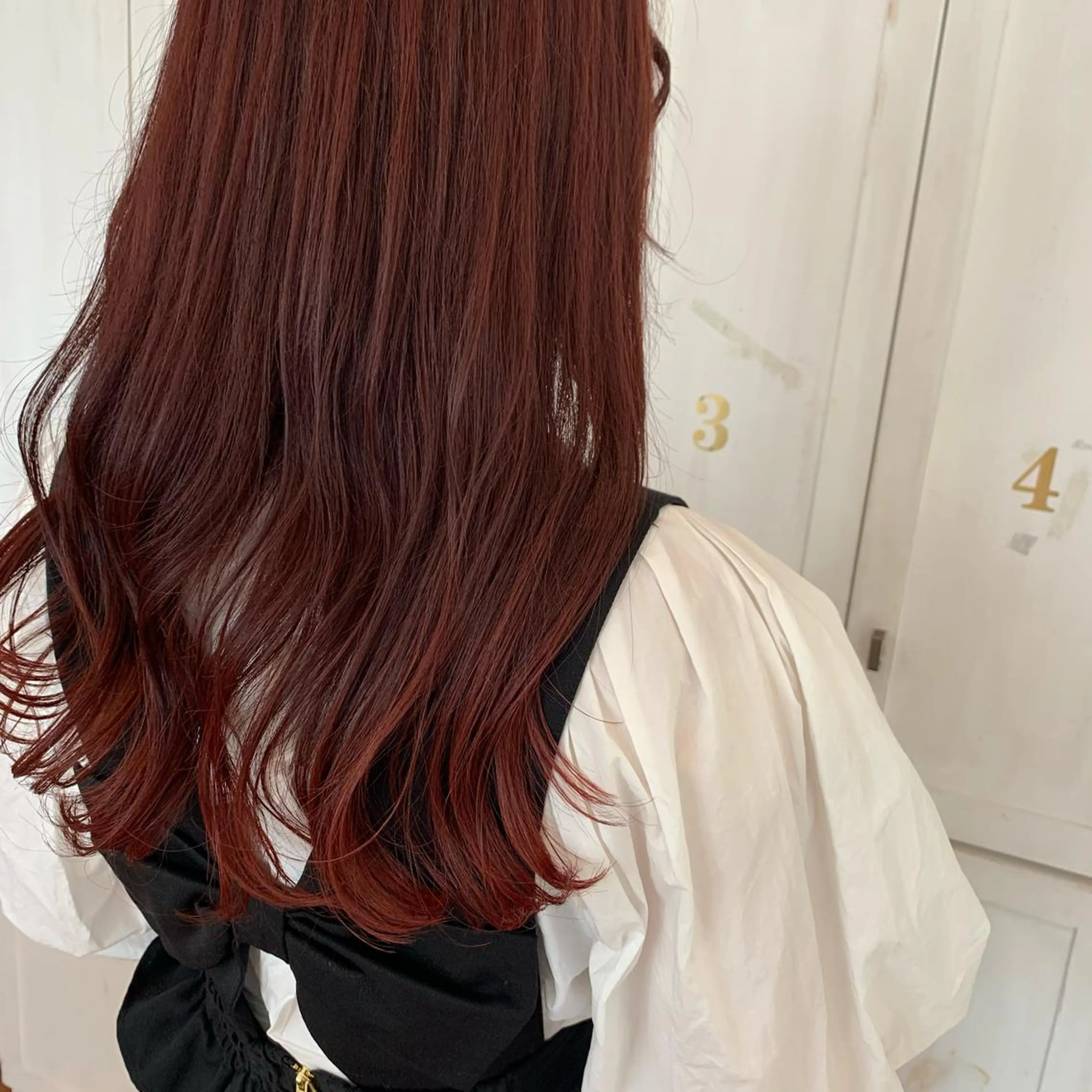 ロング カラー ブリーチ 吉田 夢のヘアスタイル