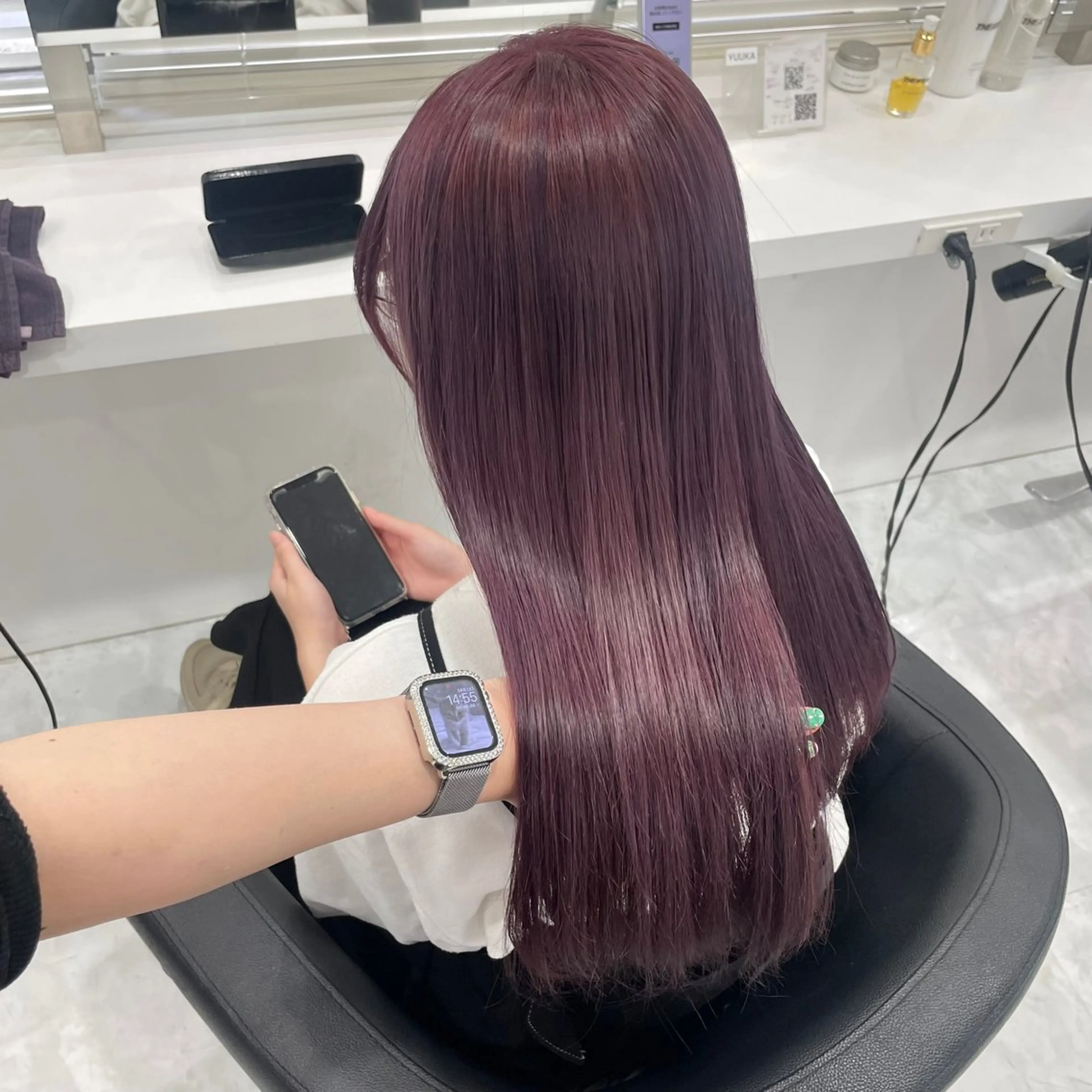 ロング カラー ヘアカラー トリートメント 大人っぽ韓国🤍ブリ ーチ/mitsukiのヘアスタイル