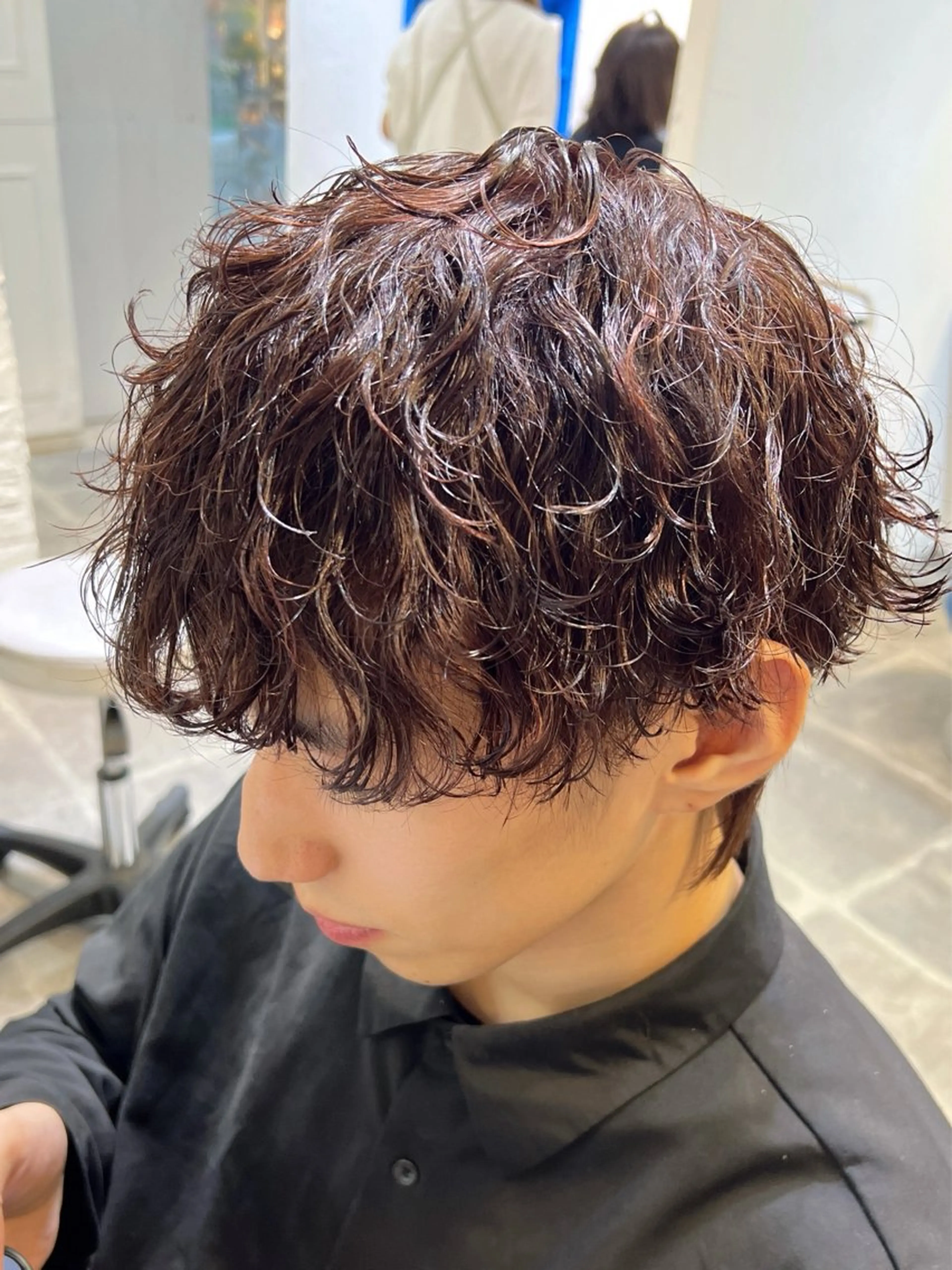 🔥ご新規•当日限定🔥【メンズ人気No.1】カット+パーマ✂️(ヘッドスパ付き)の写真