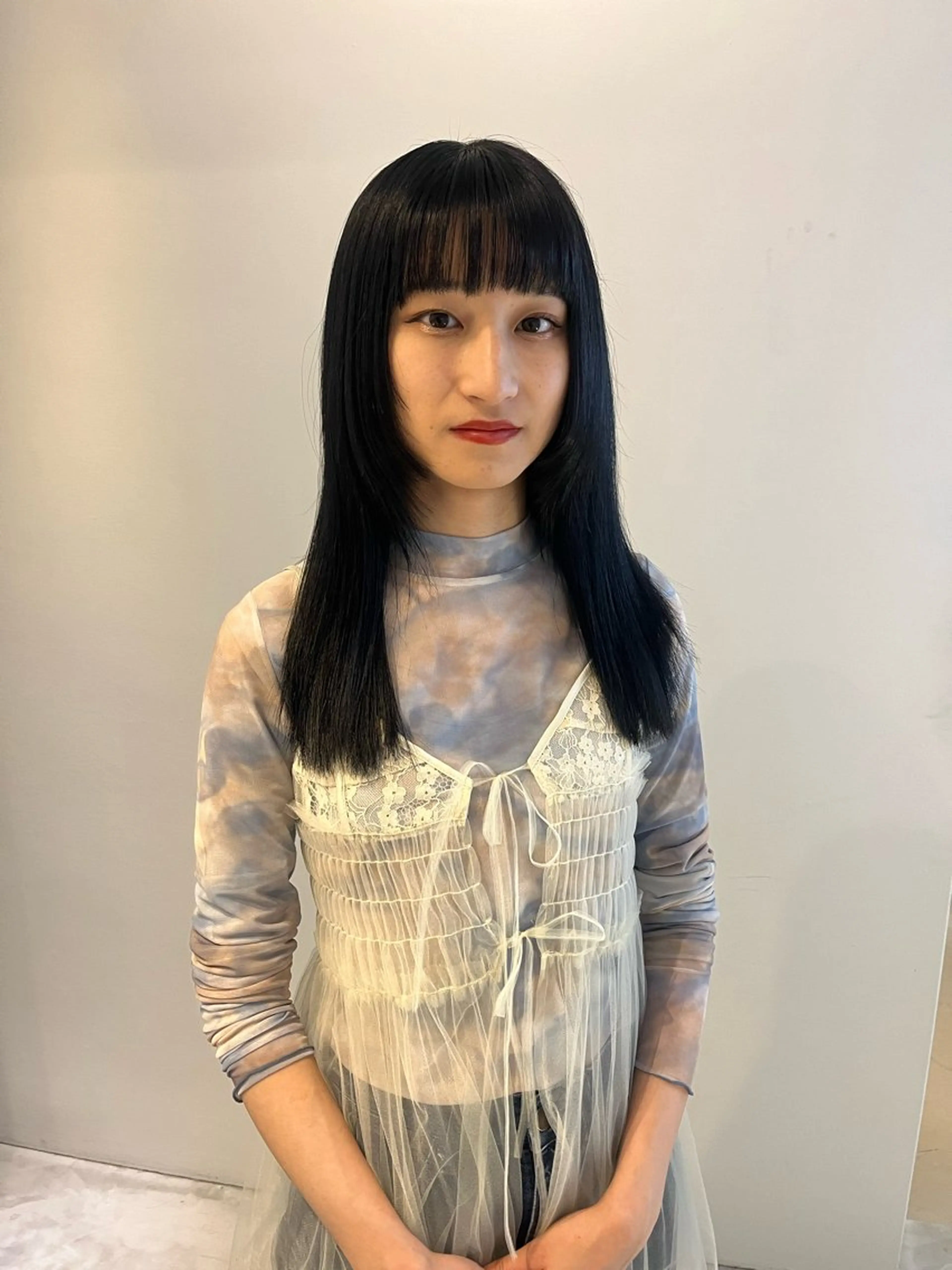 セミロング ALLYS 渋谷店所属・最高級の艶のある カラーmei🎨のヘアスタイル